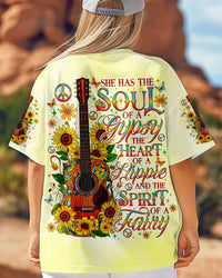 SPIRIT OF A FAIRY GUITAR SUNFLOWER ALL OVER PRINT   - TLNO0904253