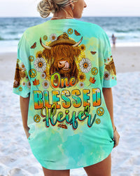 ONE BLESSED HEIFER COW ALL OVER PRINT - TLNO3008232
