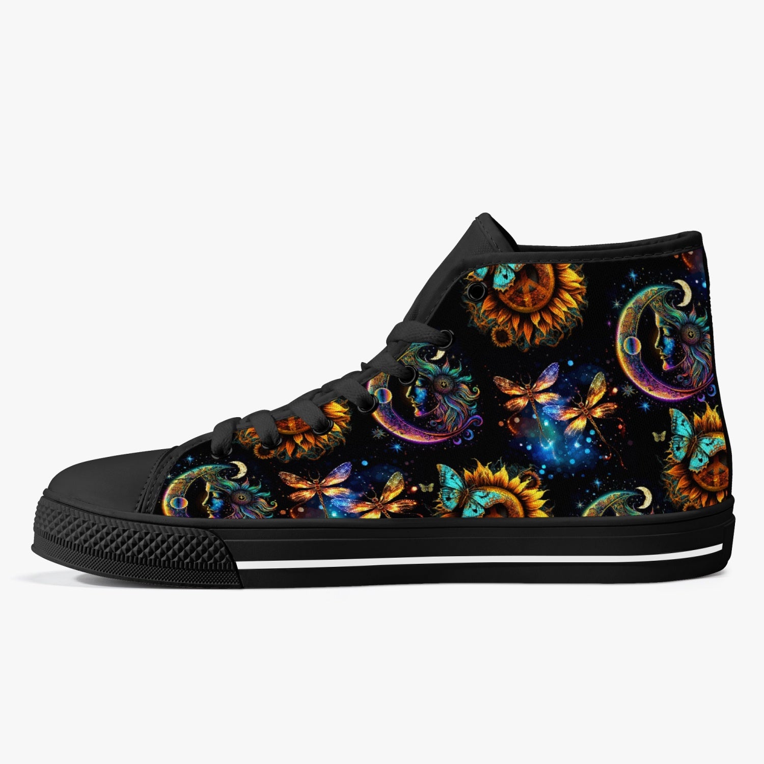 SPIRIT OF A DRAGONFLY HIGH TOP CANVAS SHOES - TYTD1411235