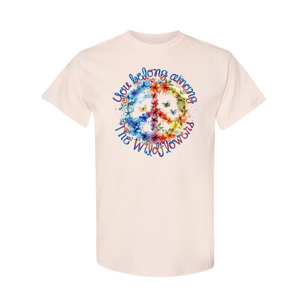 YOU BELONG AMONG THE WILDFLOWERS COTTON SHIRT - TY1405244