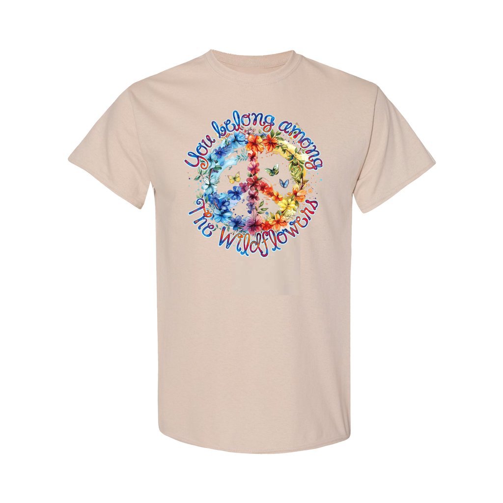 YOU BELONG AMONG THE WILDFLOWERS COTTON SHIRT - TY1405244