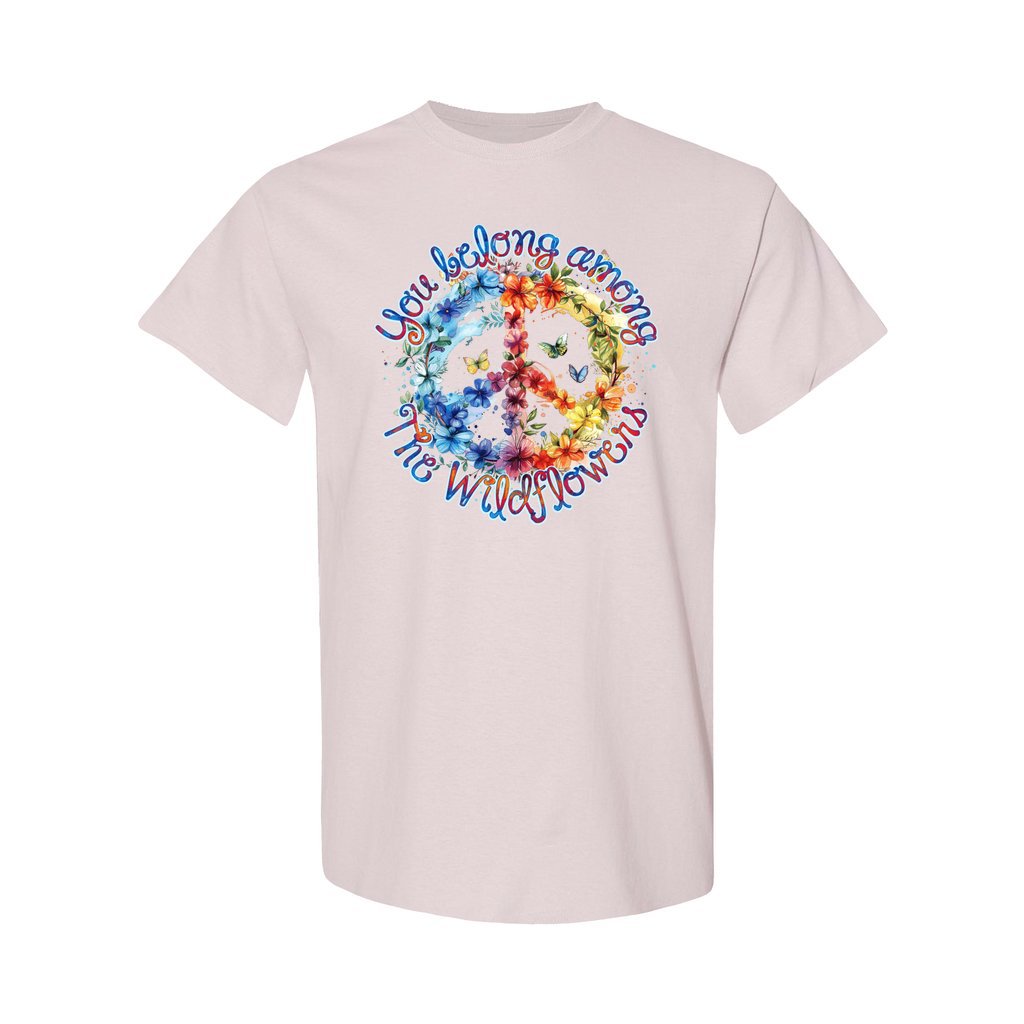 YOU BELONG AMONG THE WILDFLOWERS COTTON SHIRT - TY1405244