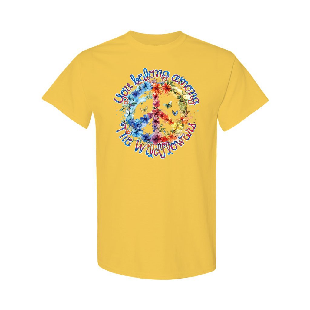 YOU BELONG AMONG THE WILDFLOWERS COTTON SHIRT - TY1405244