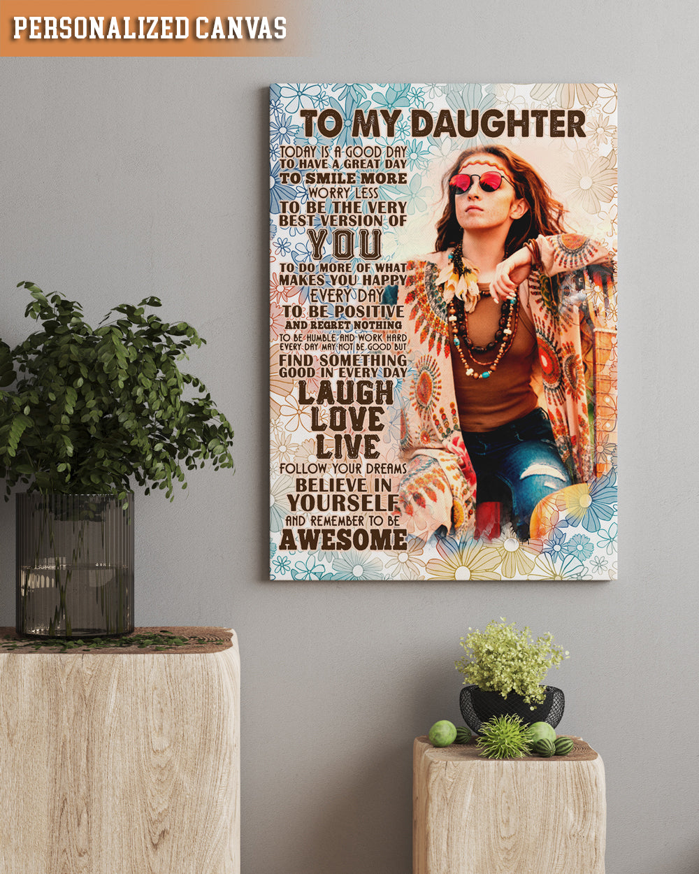 PERSONALIZED TO MY DAUGHTER REMEMBER TO BE AWESOME POSTER - NO2804232