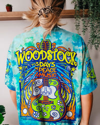 PEACE AND MUSIC GUITAR TIE DYE ALL OVER PRINT - TYTM2607232