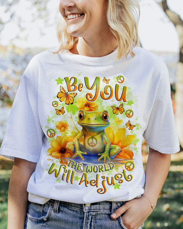 BE YOU THE WORLD WILL ADJUST FROG COTTON SHIRT - TLNO3010234