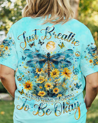 JUST BREATHE DRAGONFLY ALL OVER PRINT - TLNO2207242