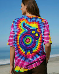 CAT COLORFUL SWIRL PATTERN ALL OVER PRINT - TLNO2412252