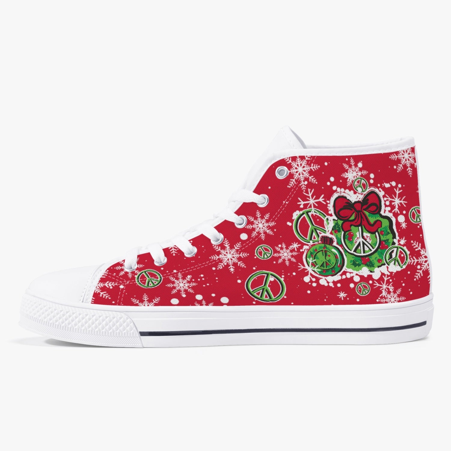 OH BY GOLLY CHRISTMAS HIGH TOP CANVAS SHOES - TY2710235