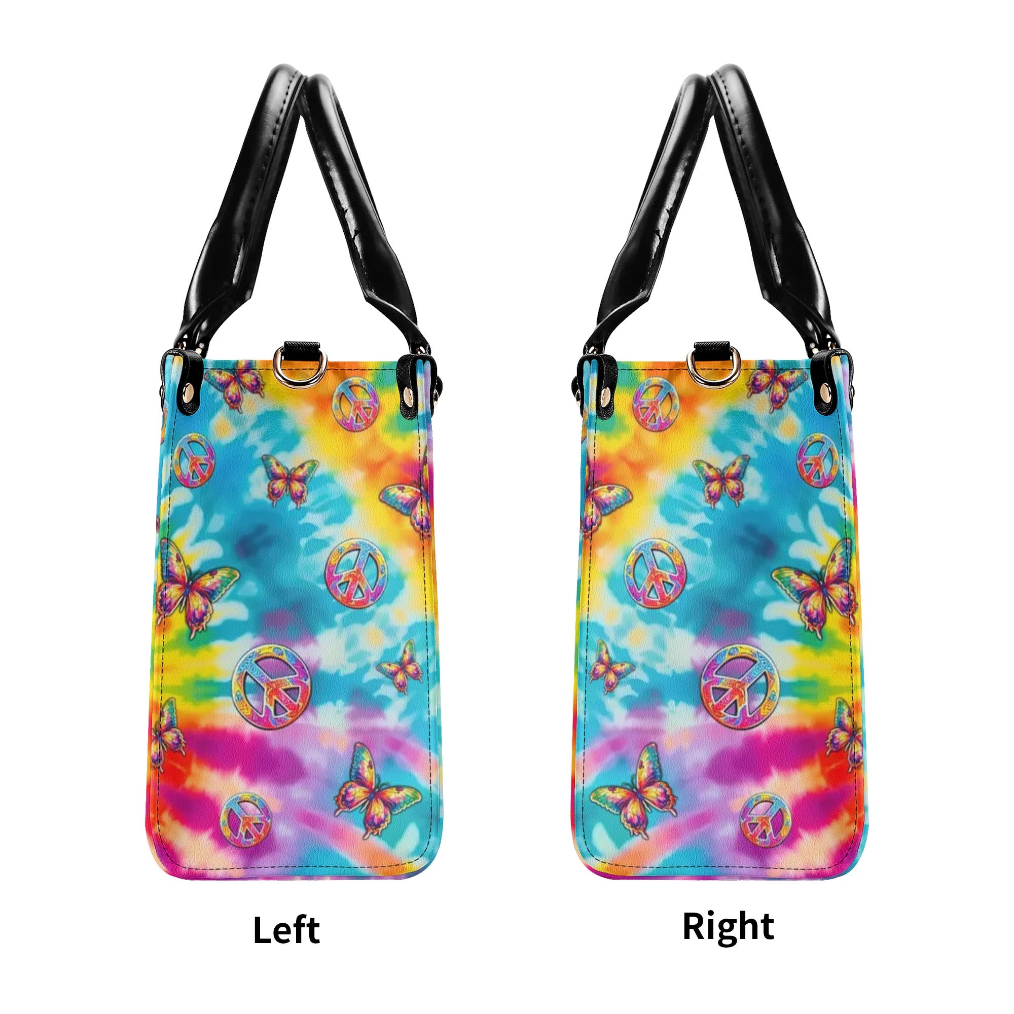 PEACE Y' ALL TIE DYE LEATHER HANDBAG - TLTR0507245