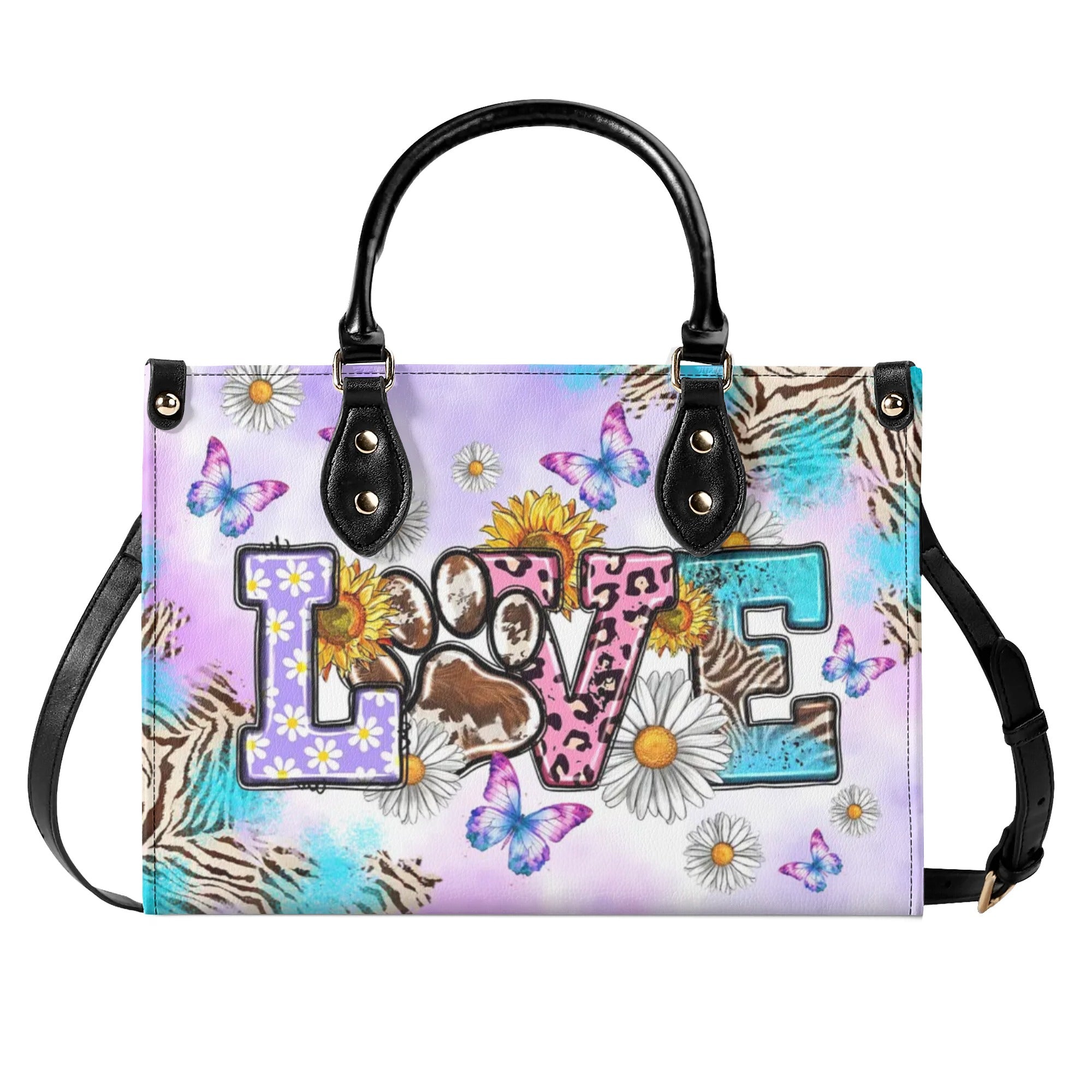 LOVE DOG HIPPIE LEATHER HANDBAG - TLTW0907245