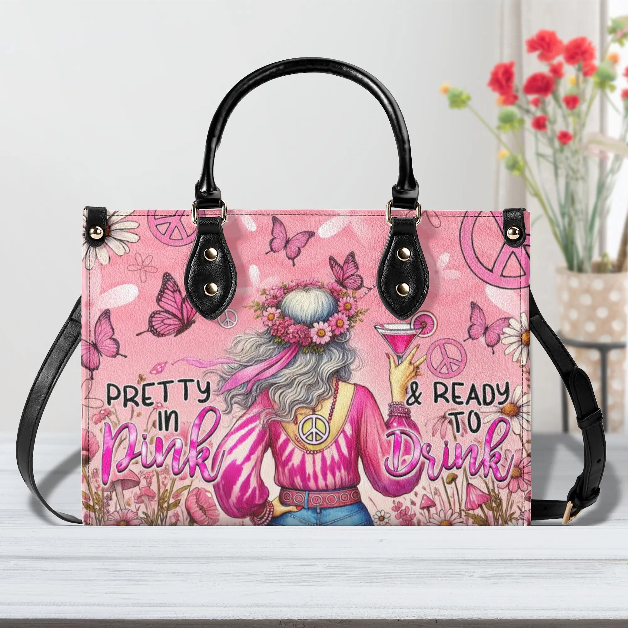 PRETTY IN PINK LEATHER HANDBAG - TYQY0108243