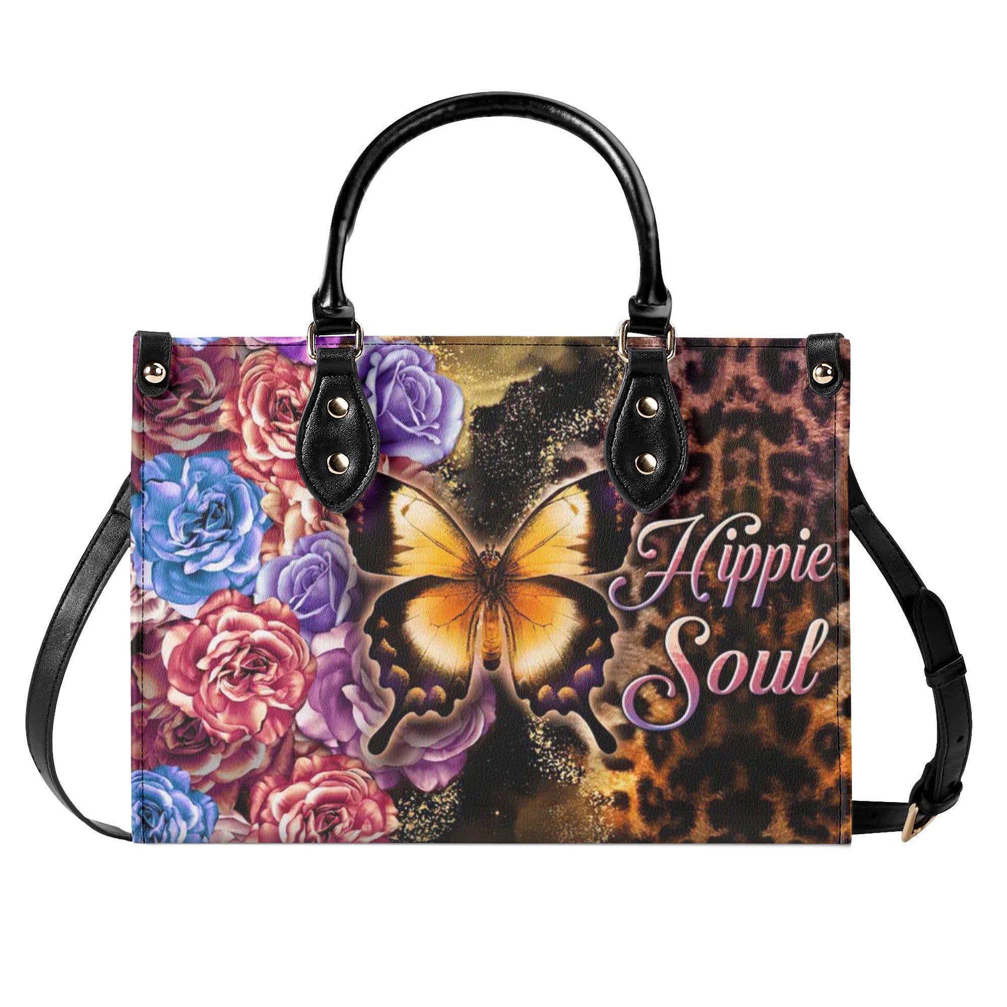 HIPPIE SOUL BUTTERFLY LEATHER HANDBAG - TLTW2008243