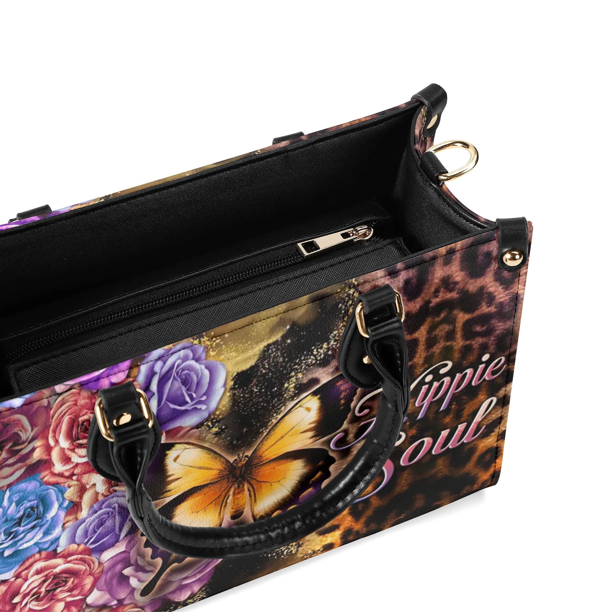 HIPPIE SOUL BUTTERFLY LEATHER HANDBAG - TLTW2008243