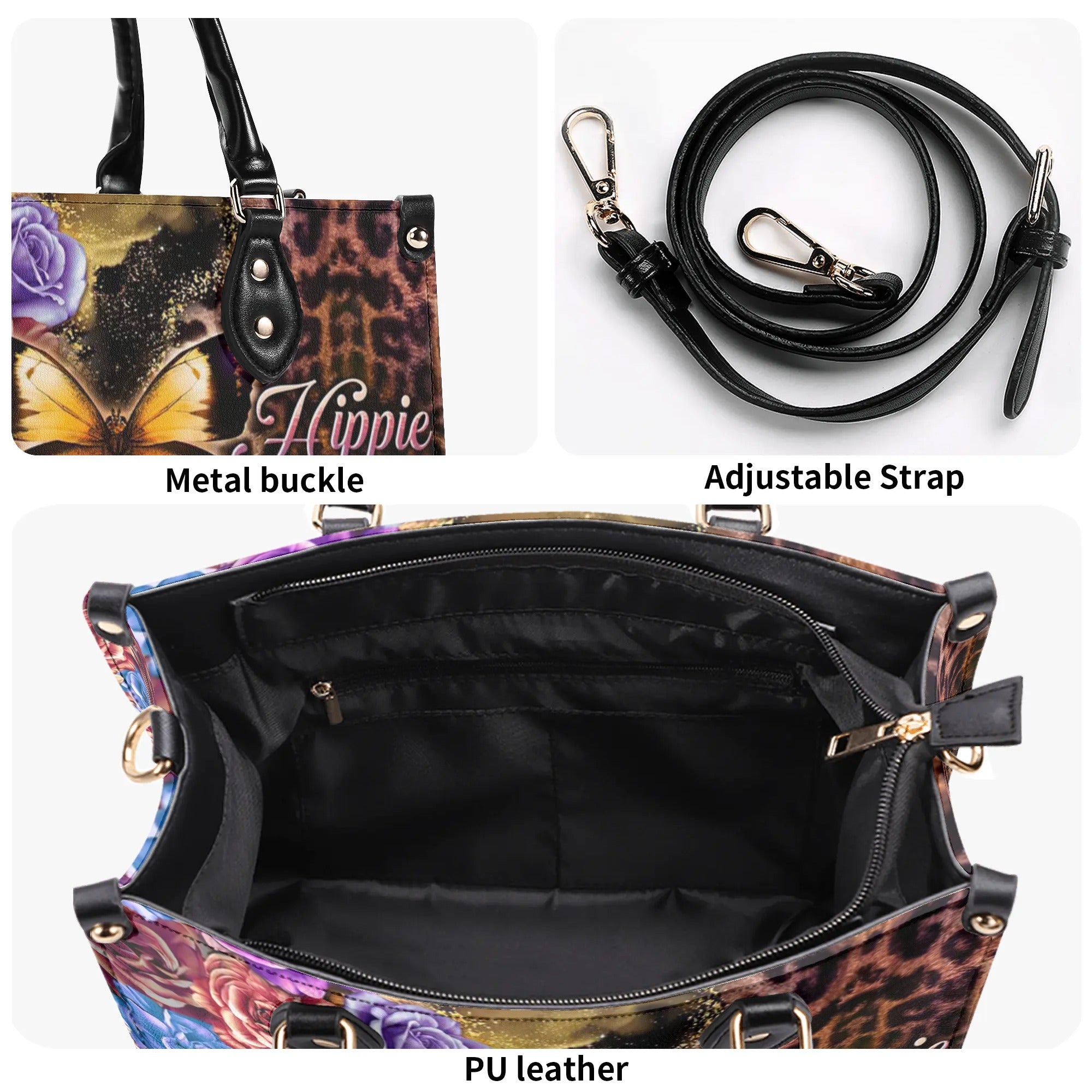 HIPPIE SOUL BUTTERFLY LEATHER HANDBAG - TLTW2008243