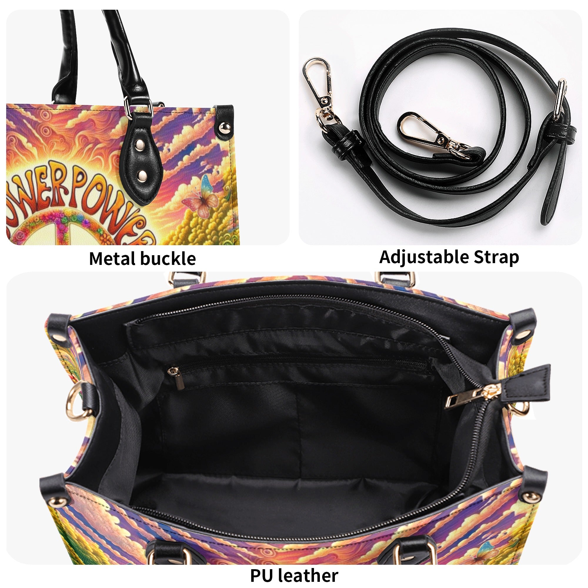 FLOWER POWER LEATHER HANDBAG - YHHN0612244