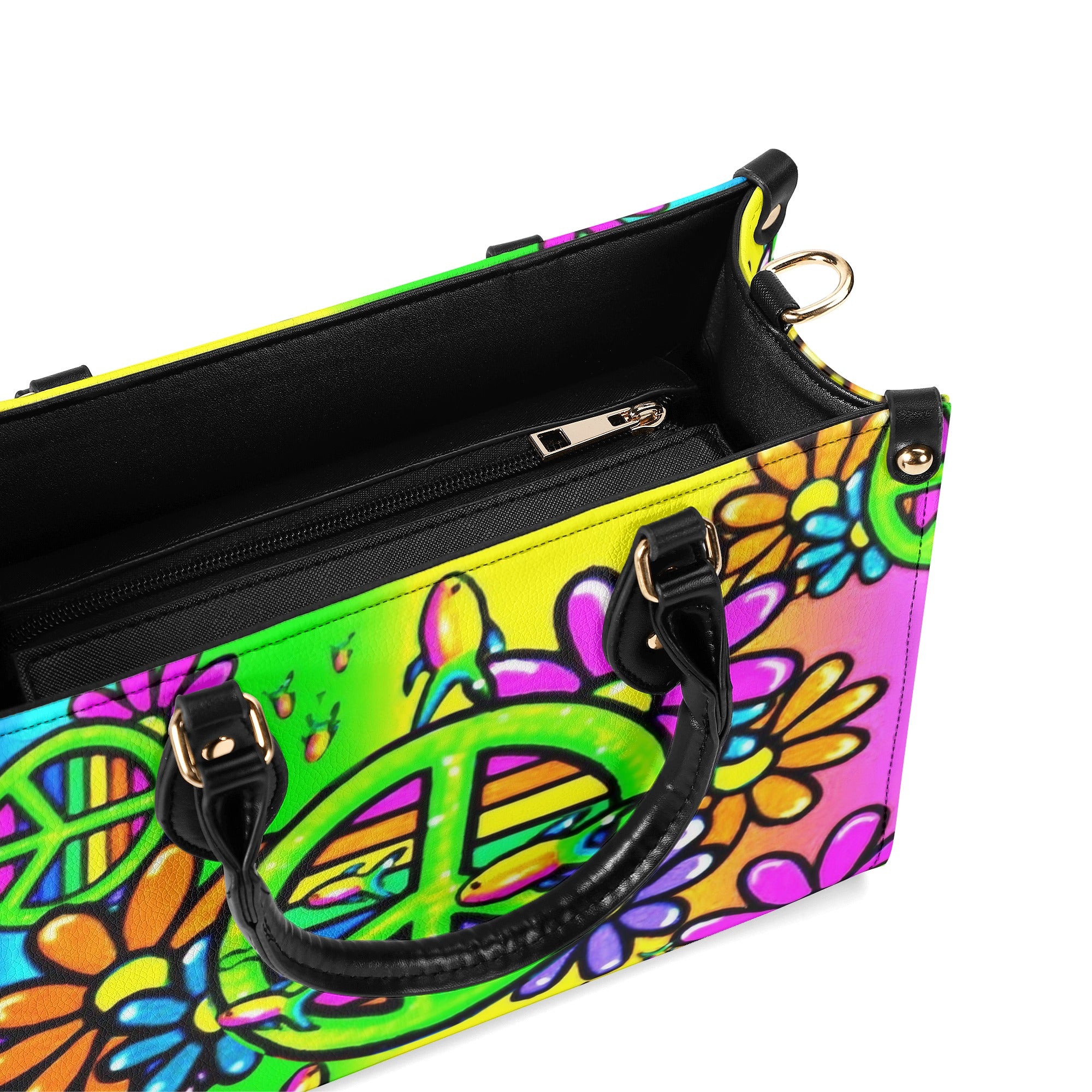 COLORFUL PEACE LEATHER HANDBAG - YHLT1712244