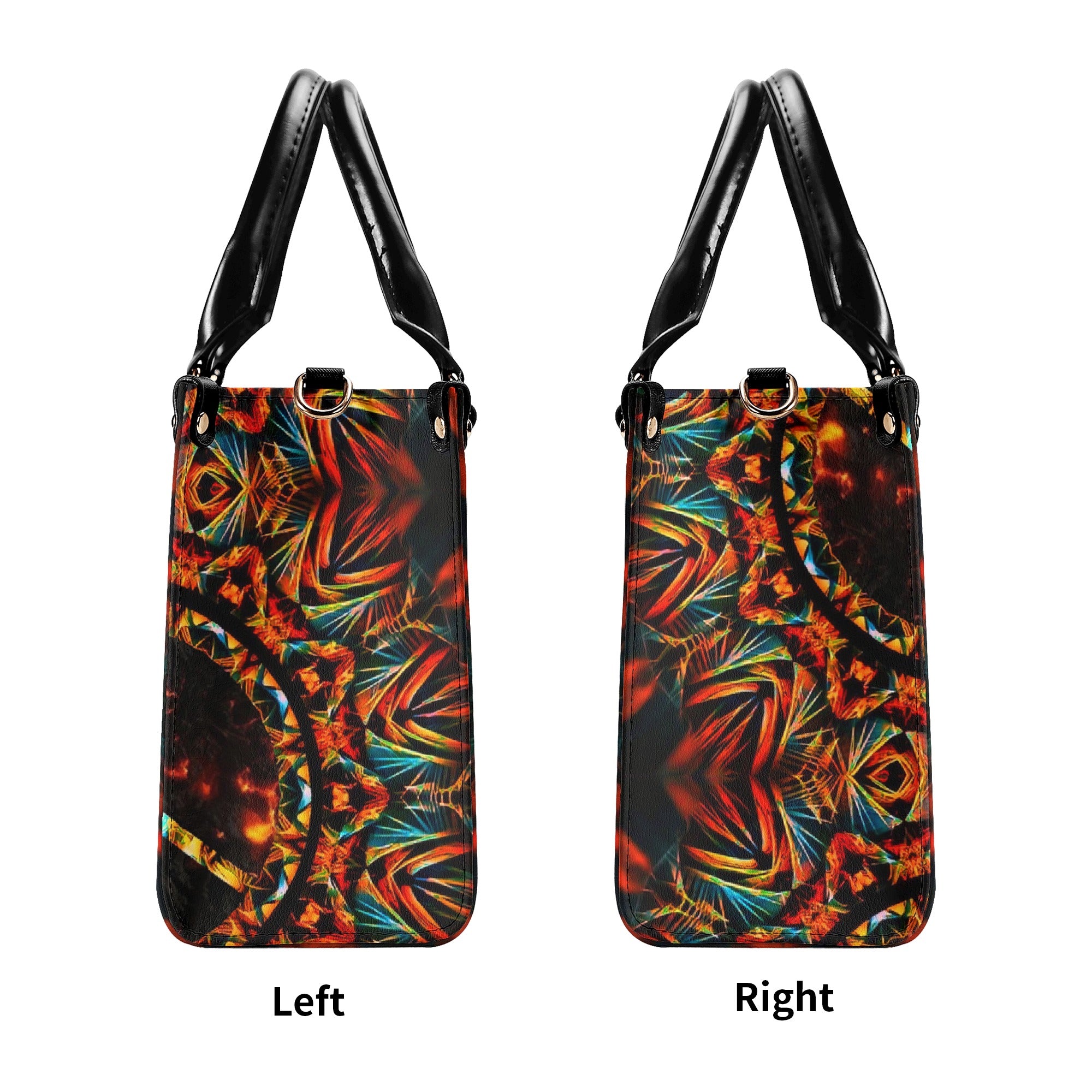 PSYCHEDELIC PEACE LEATHER HANDBAG - YHLT1403254