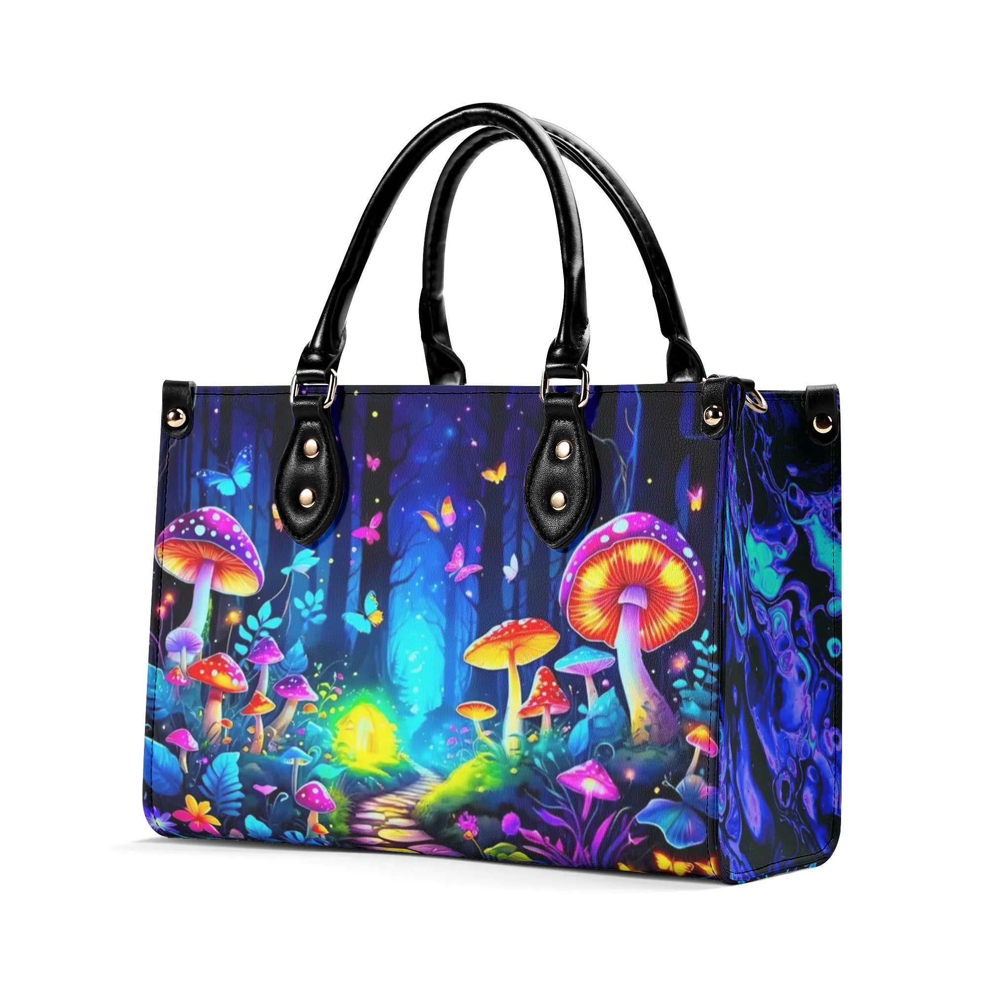 HIPPIE MUSHROOM LEATHER HANDBAG - YHHG2608242