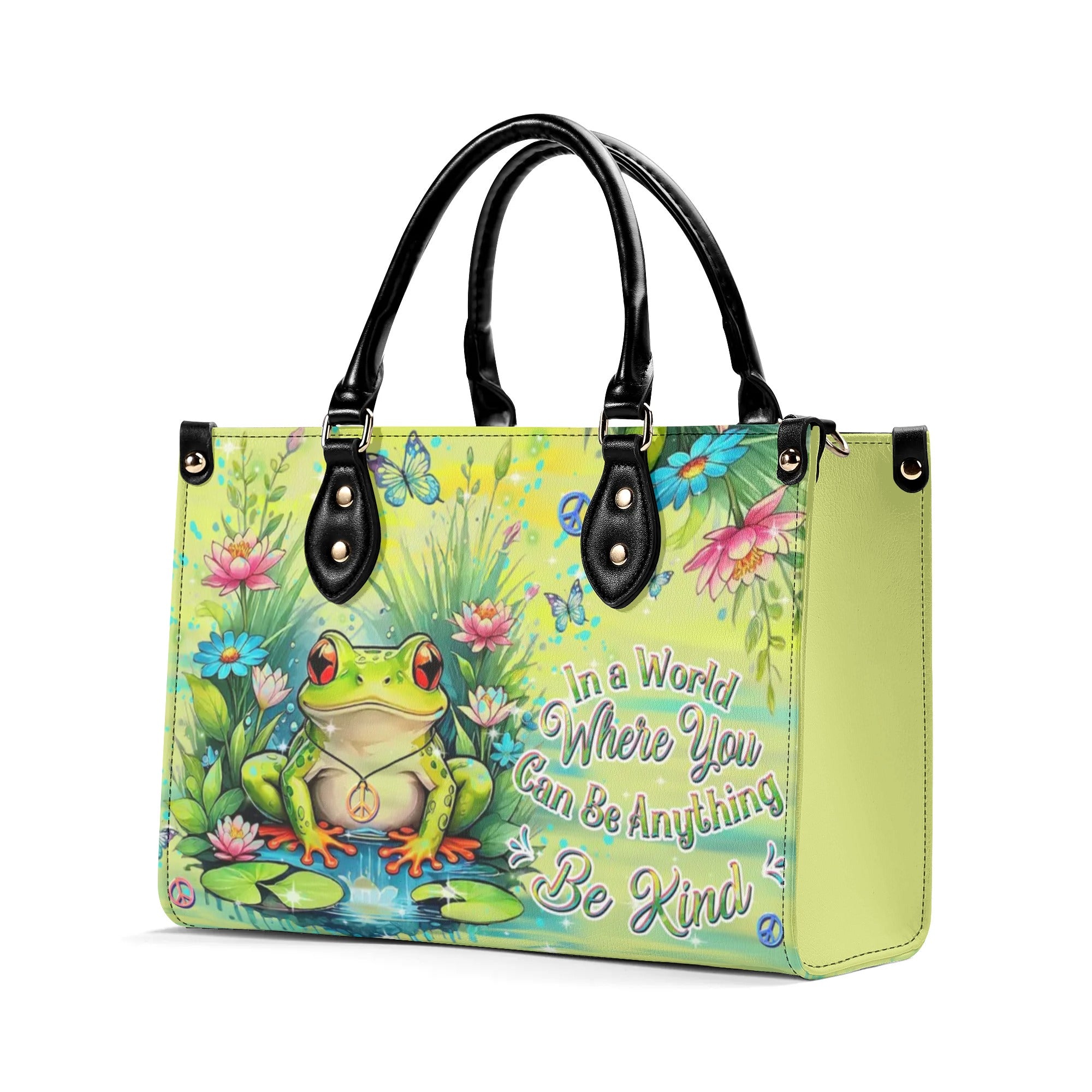 BE KIND FROG LEATHER HANDBAG - YHDU2407244