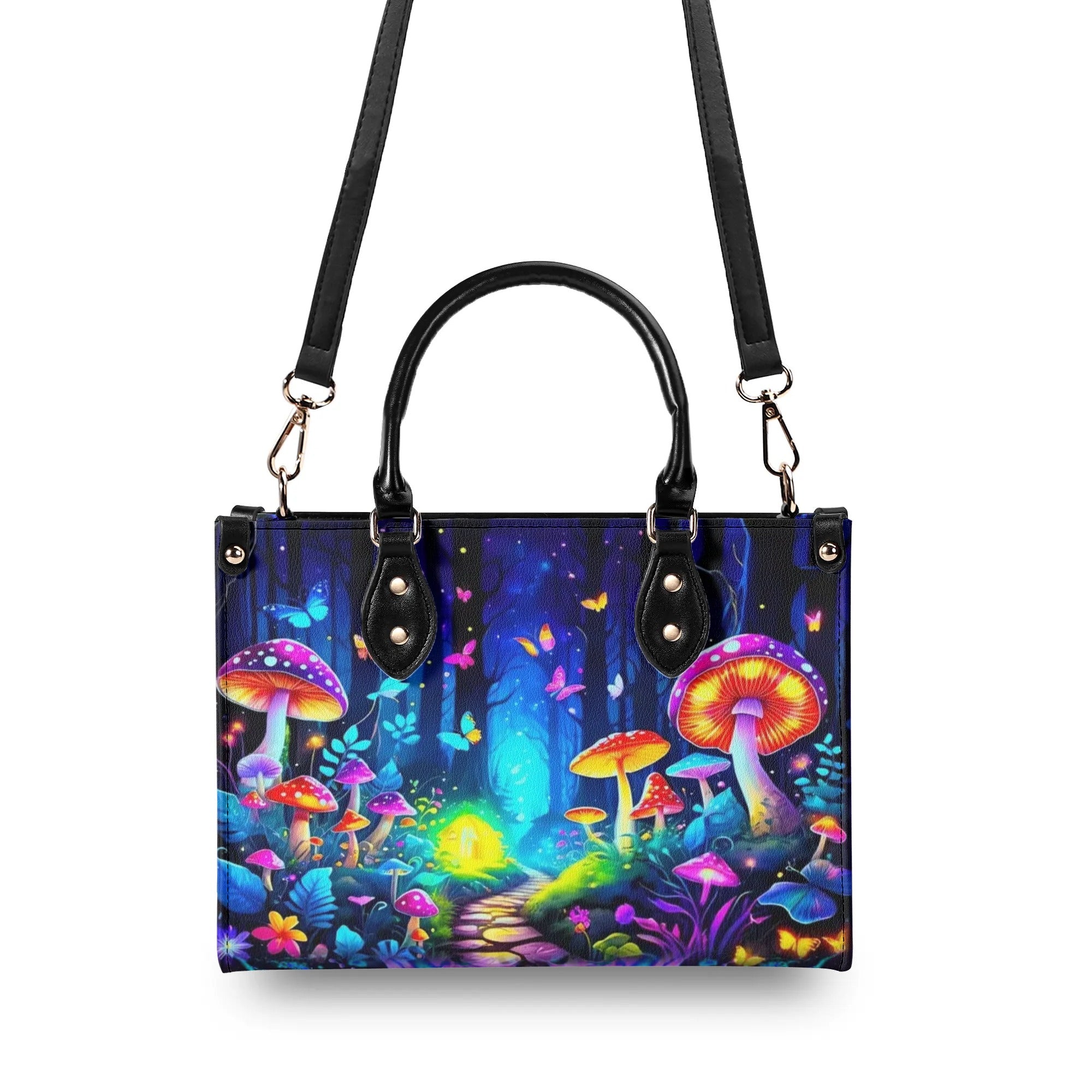 HIPPIE MUSHROOM LEATHER HANDBAG - YHHG2608242