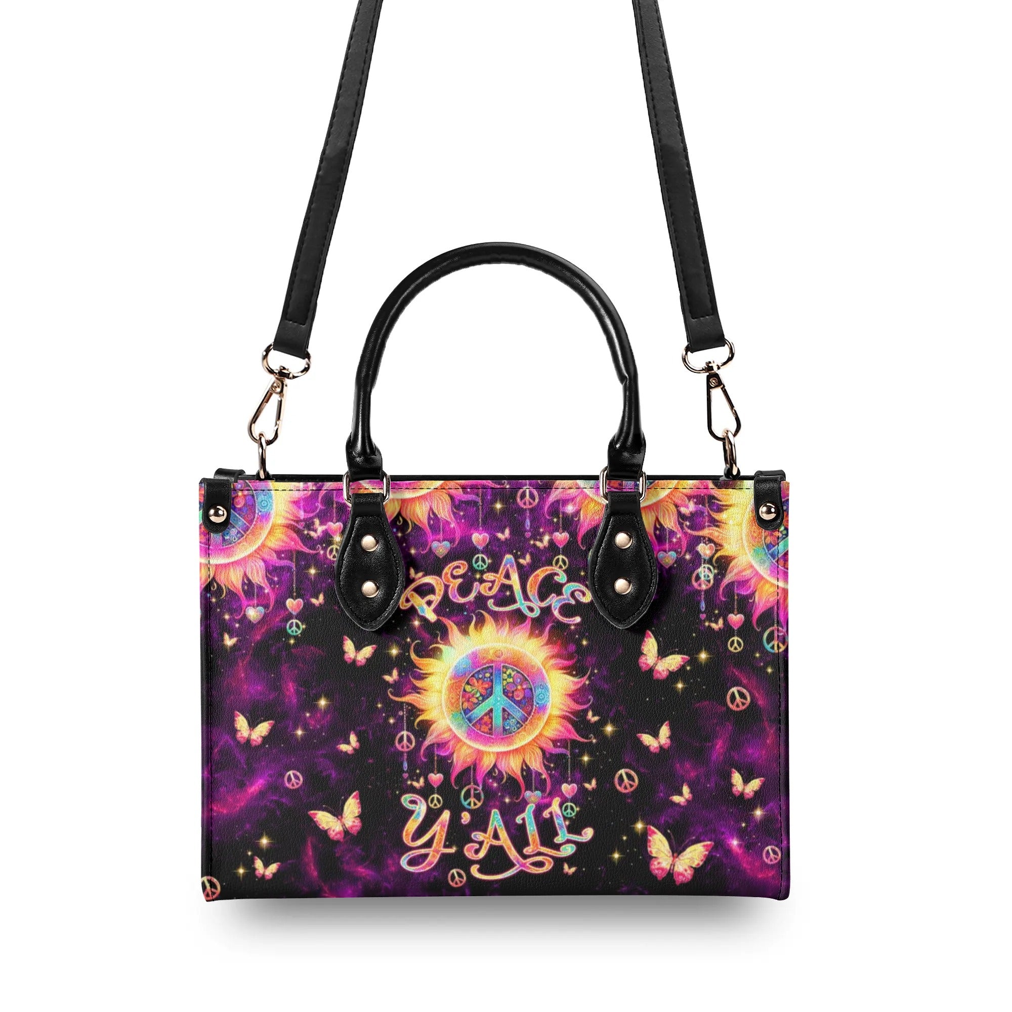 PEACE Y'ALL SUN LEATHER HANDBAG - TLTW0710245