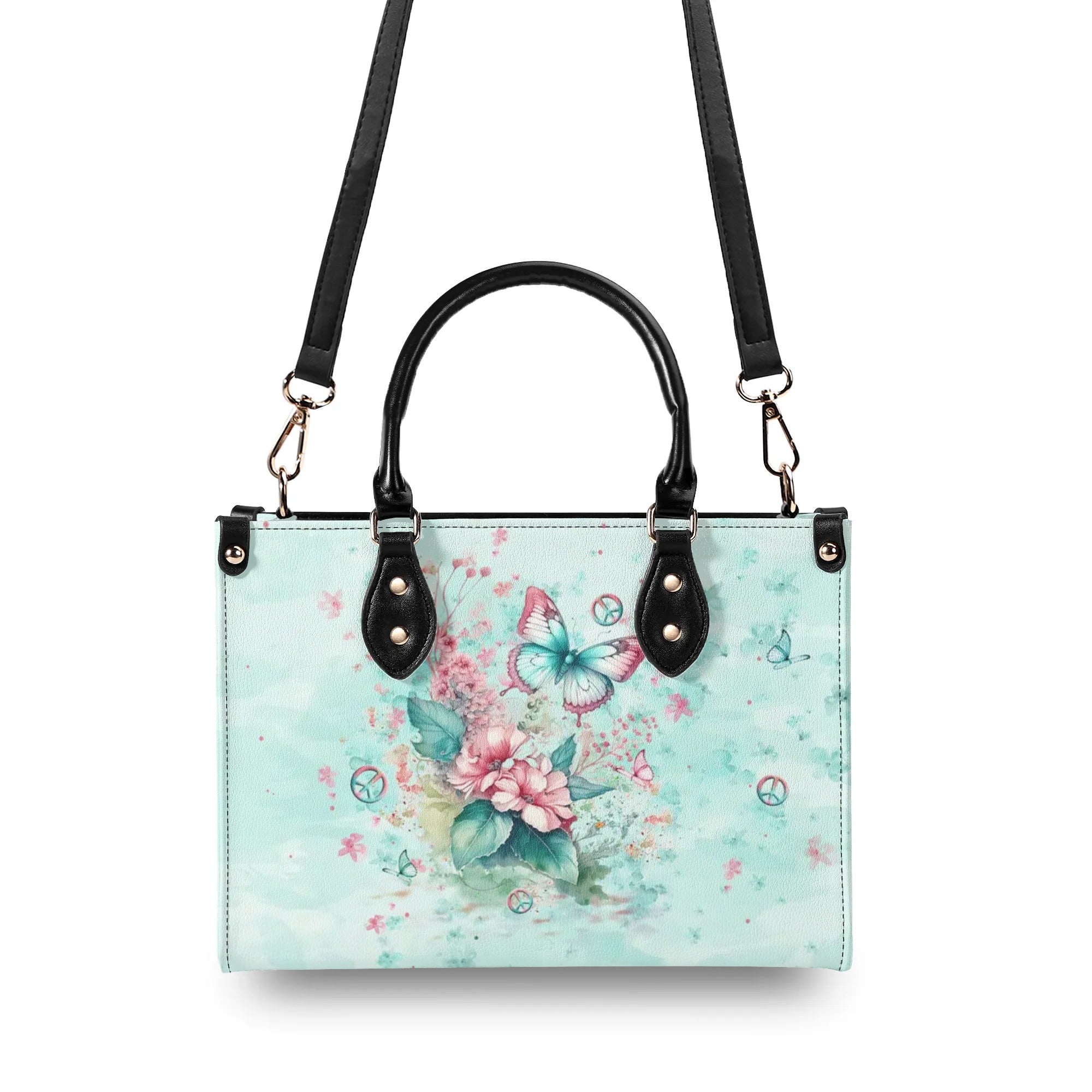 JUST BREATHE BUTTERFLY LEATHER HANDBAG - YHLT0807244