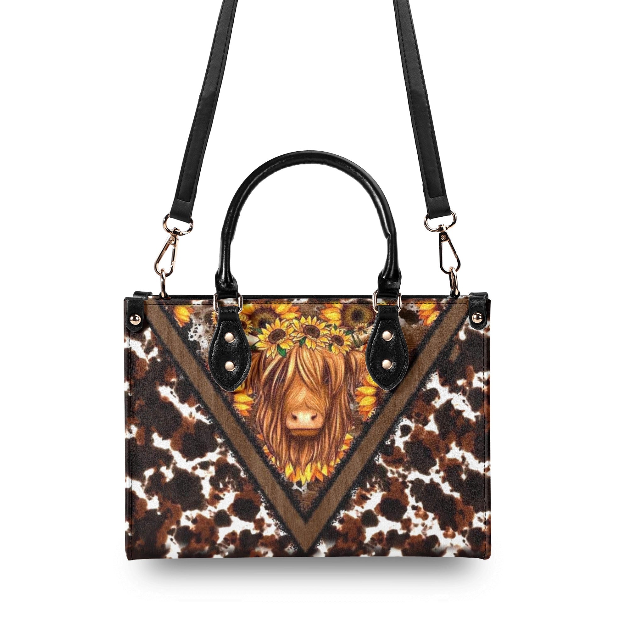 HEIFER SUNFLOWER LEATHER HANDBAG - YHHN0811244