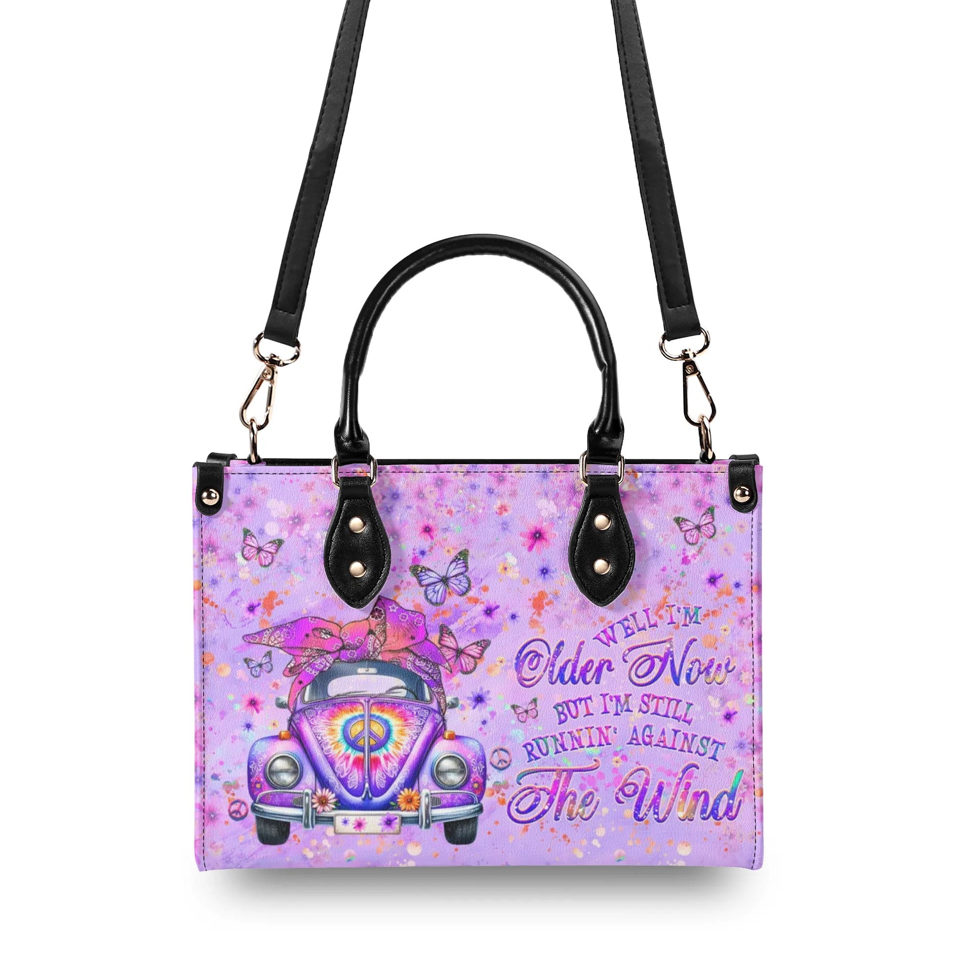 RUNNING AGAINST THE WIND LEATHER HANDBAG - YHHG1207243