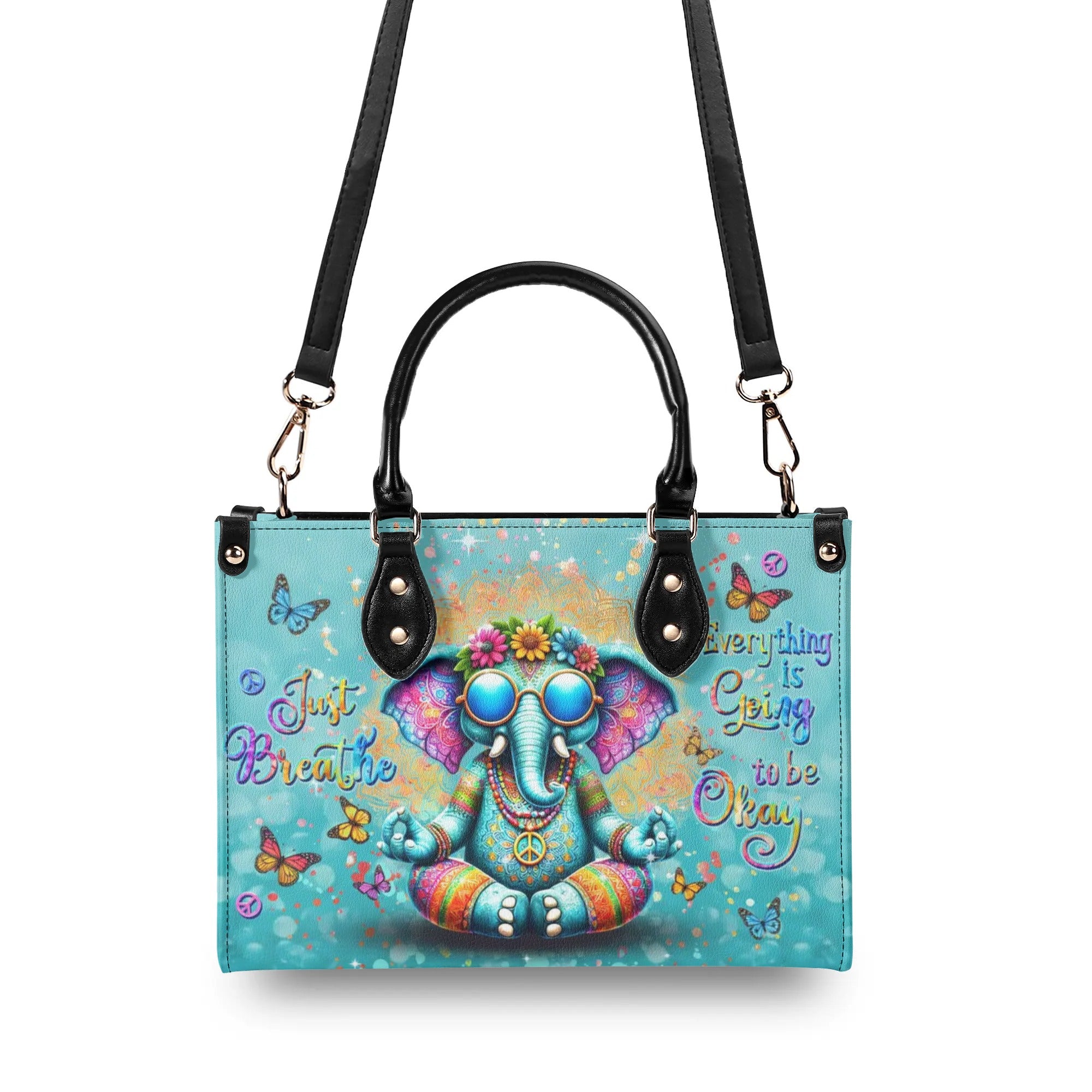 JUST BREATHE ELEPHANT LEATHER HANDBAG - YHDU0208241