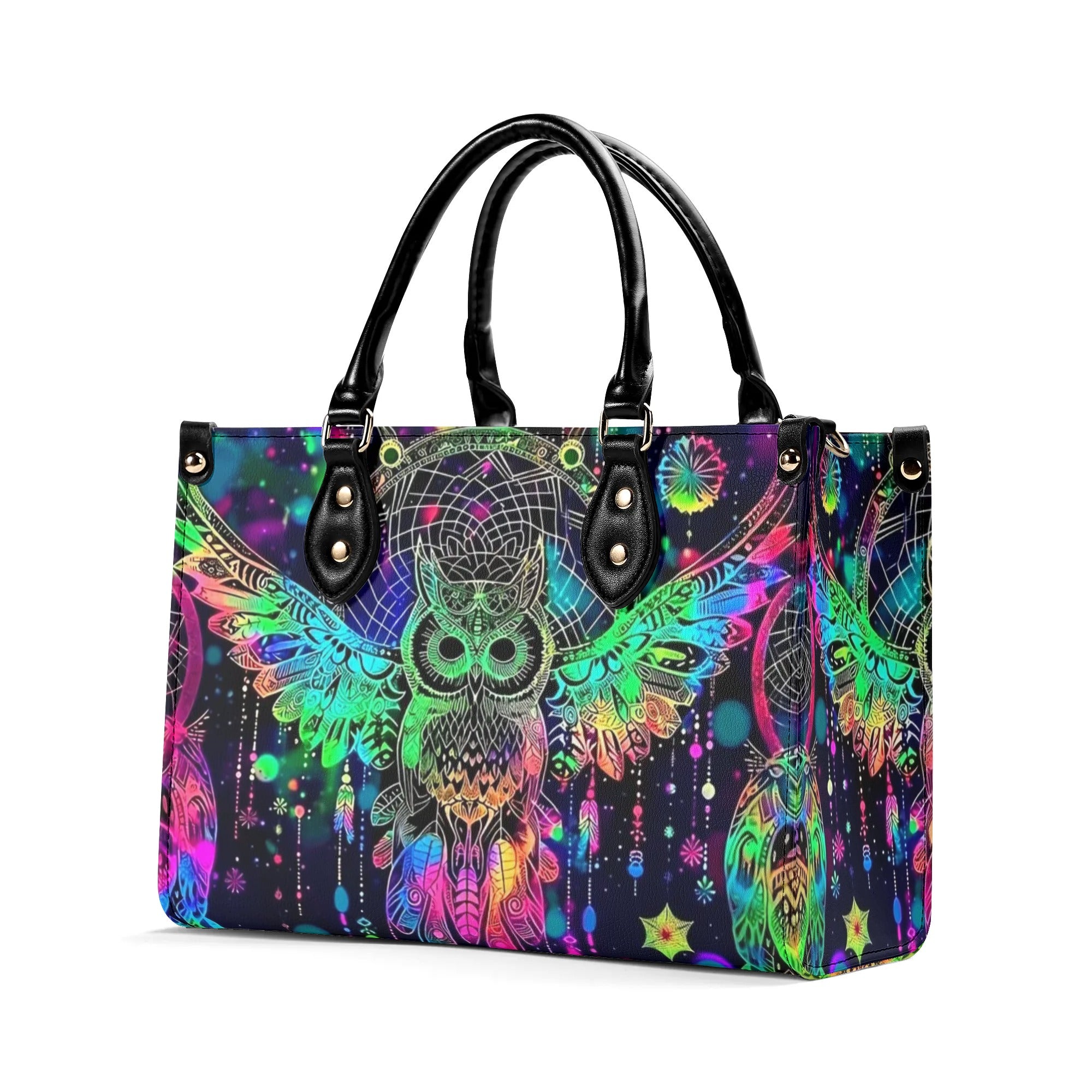 HIPPIE OWL LEATHER HANDBAG - YHDU2908244