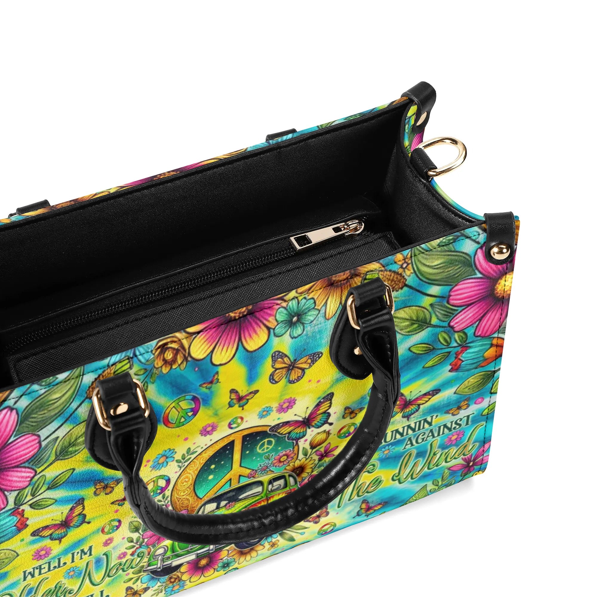 RUNNING AGAINST THE WIND TIE DYE LEATHER HANDBAG - TLNO0110245