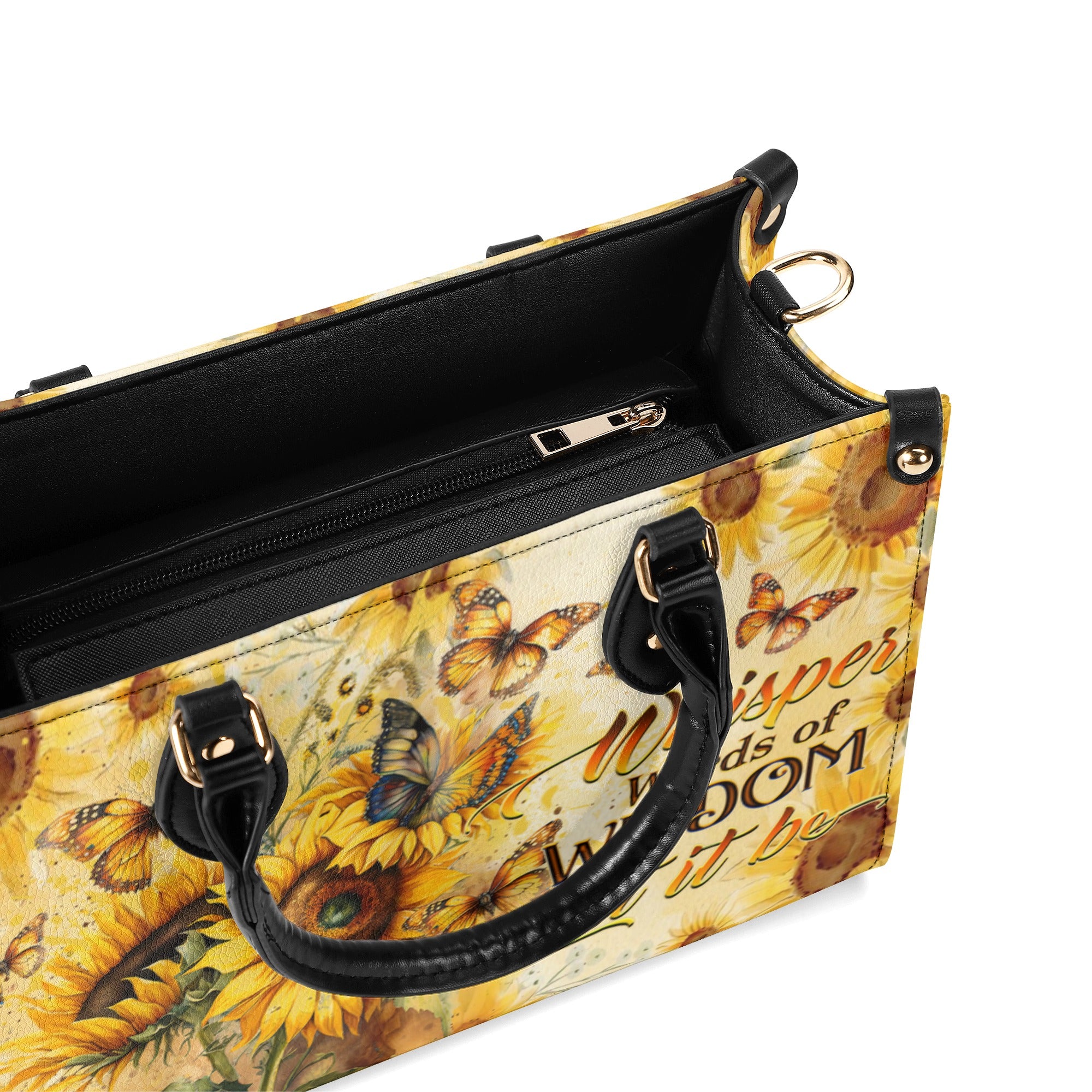 WHISPER WORDS OF WISDOM SUNFLOWER LEATHER HANDBAG - YHDU1510244