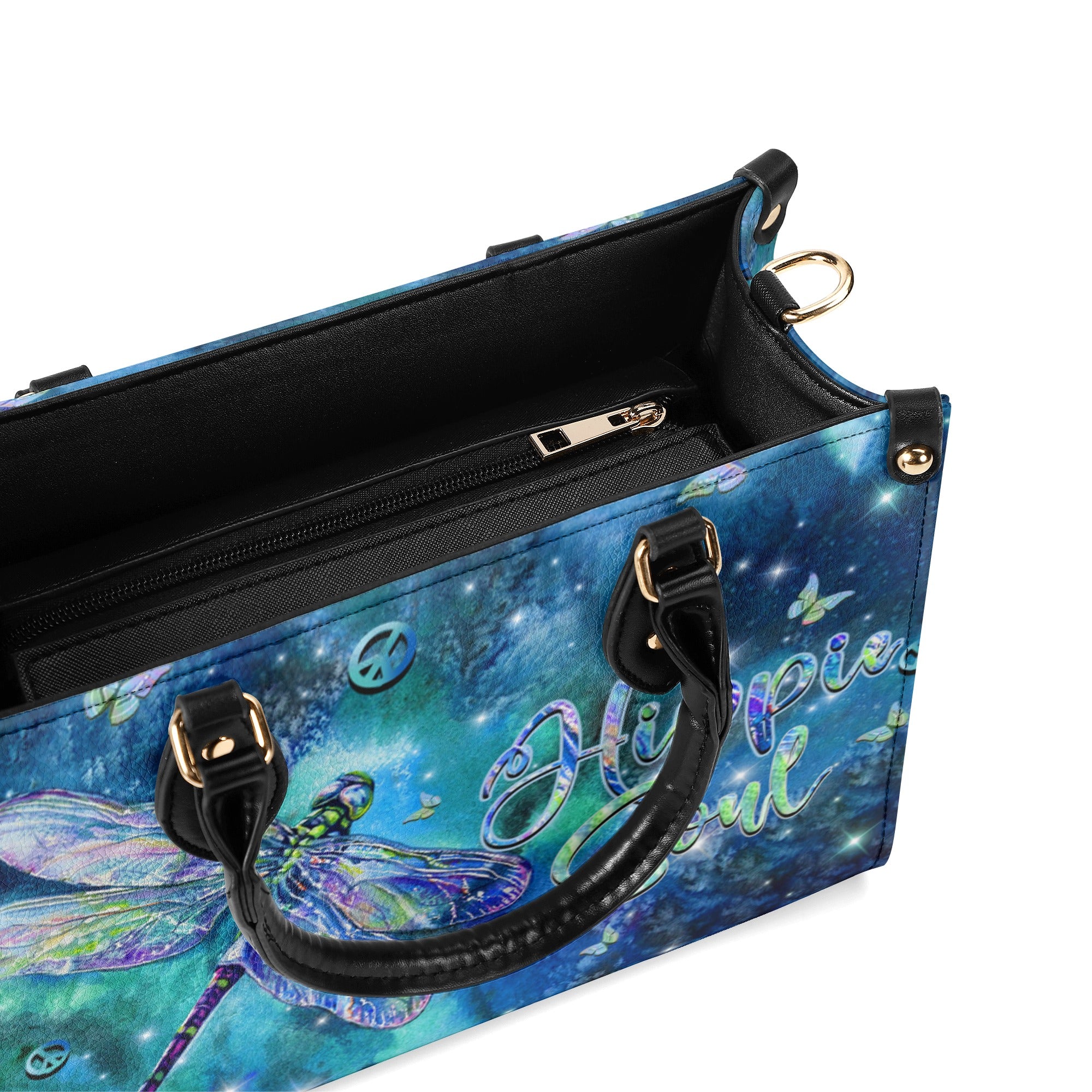 HIPPIE SOUL DRAGONFLY LEATHER HANDBAG - YHHN1410244