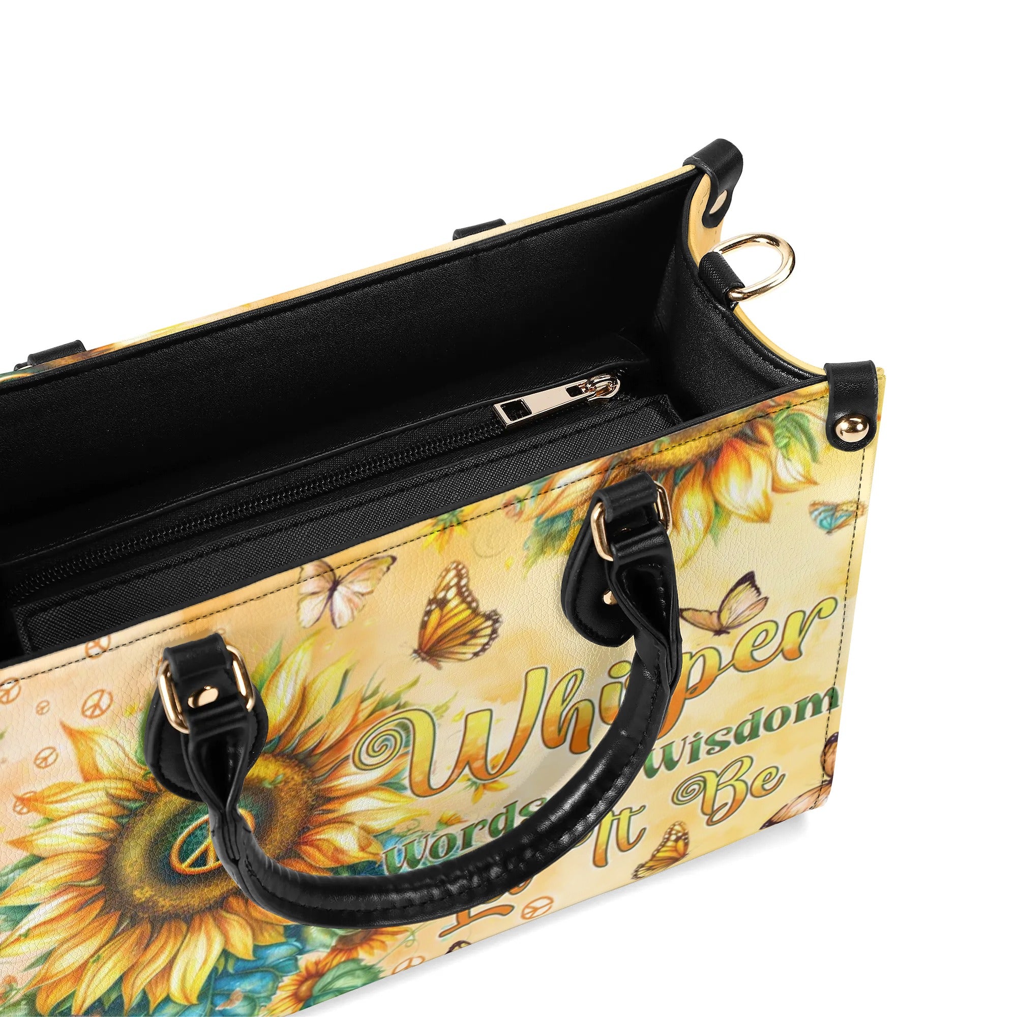 LET IT BE SUNFLOWERS LEATHER HANDBAG - TYTD1909241