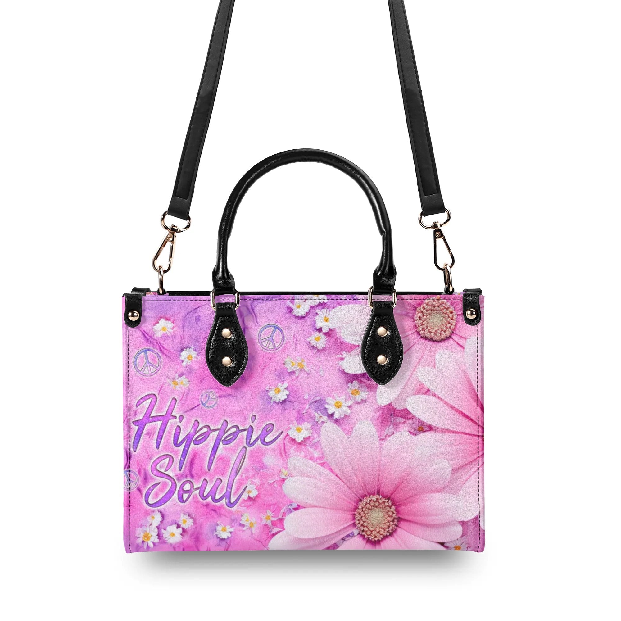 HIPPIE SOUL FLOWER LEATHER HANDBAG - TLNZ1007244