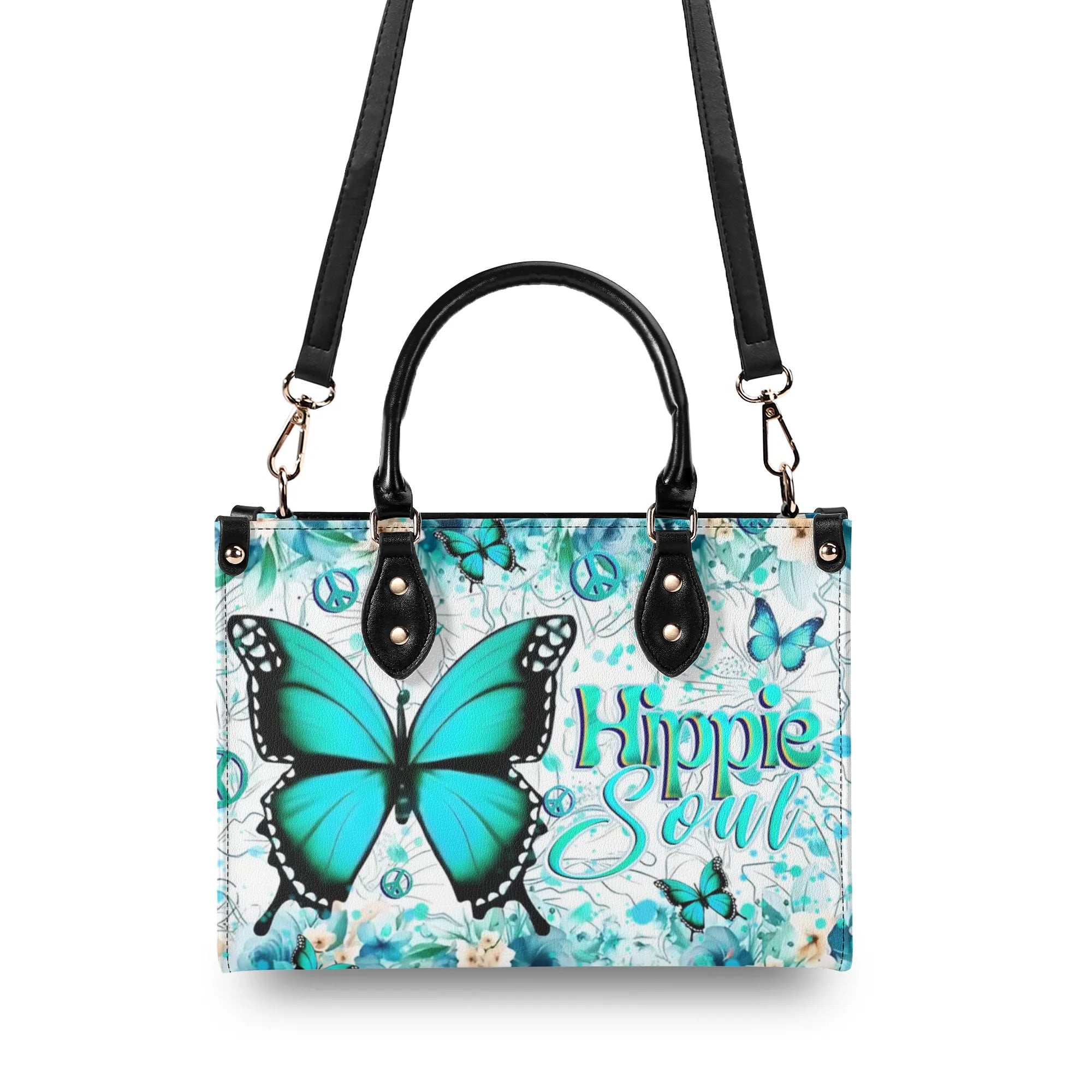 HIPPIE SOUL BUTTERFLY LEATHER HANDBAG - YHHN2407244