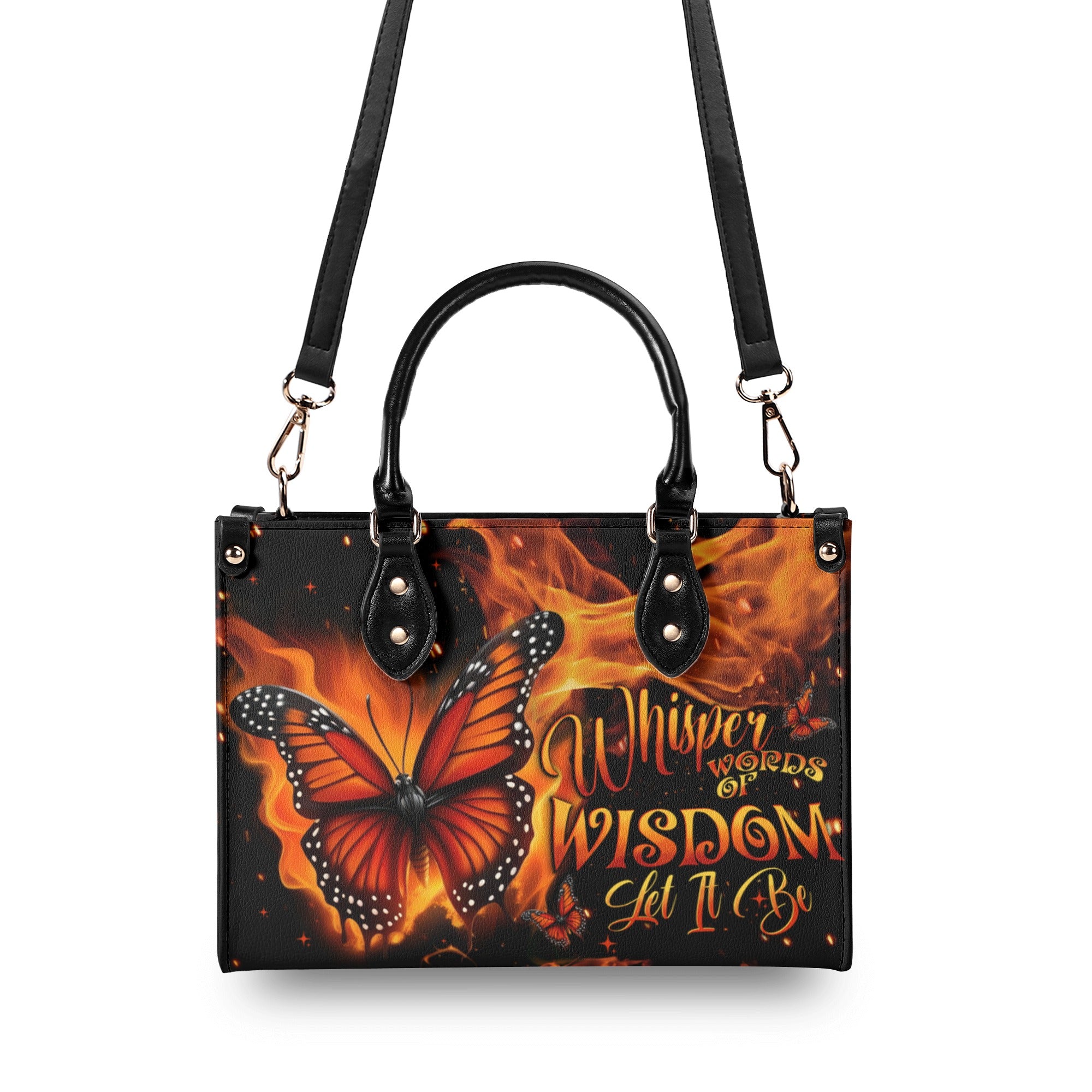 WHISPER WORDS OF WISDOM LET IT BE BUTTERFLY LEATHER HANDBAG - TYTD1510244