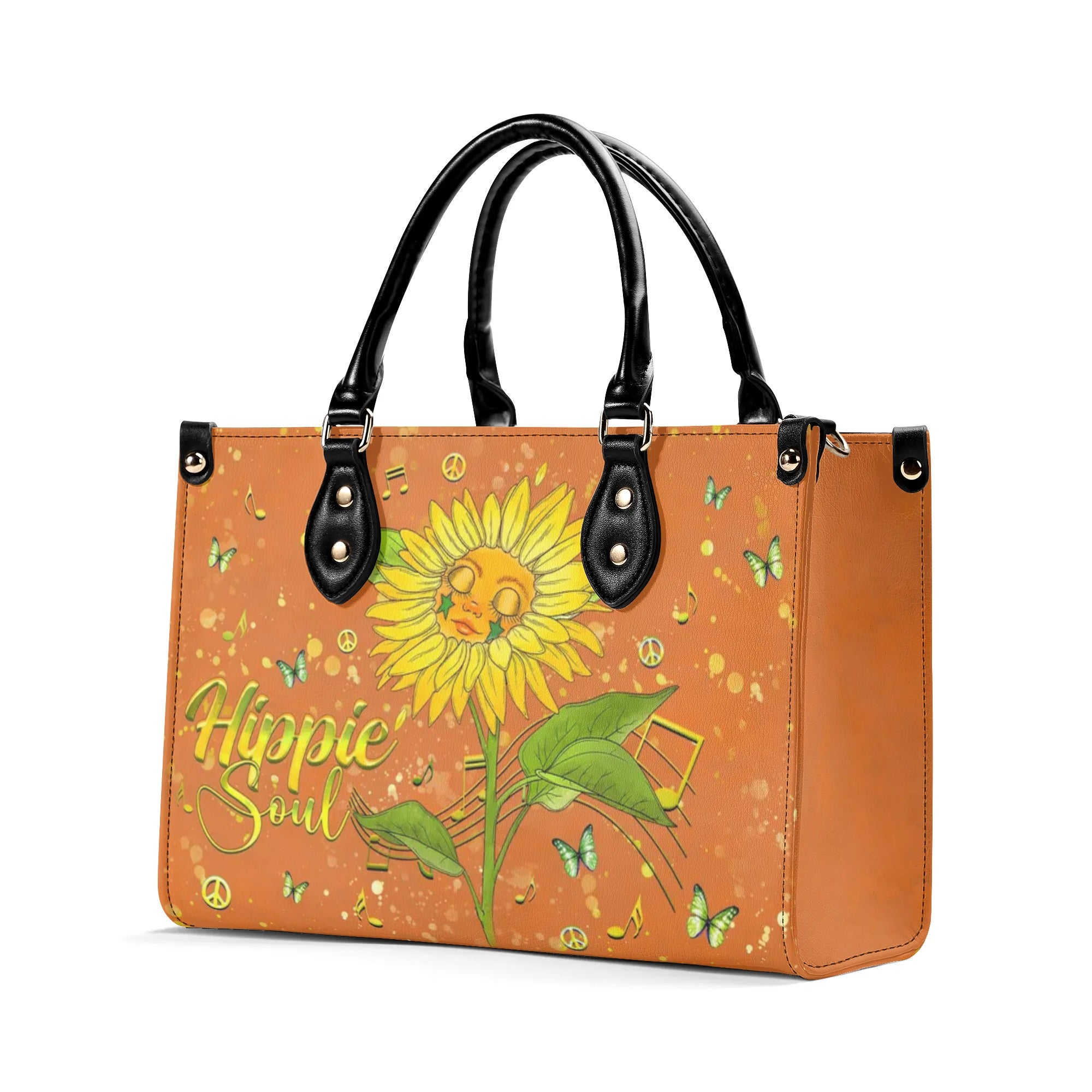 HIPPIE SOUL SUNFLOWER LEATHER HANDBAG - YHHG2009244