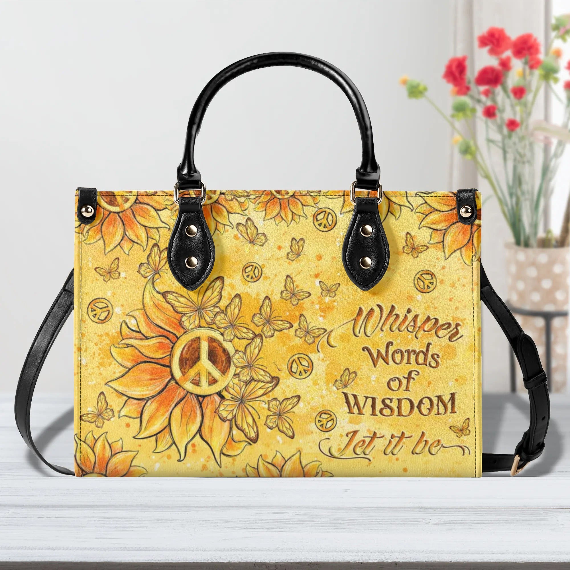 WHISPER WORDS OF WISDOM LEATHER HANDBAG - YHLT1308242