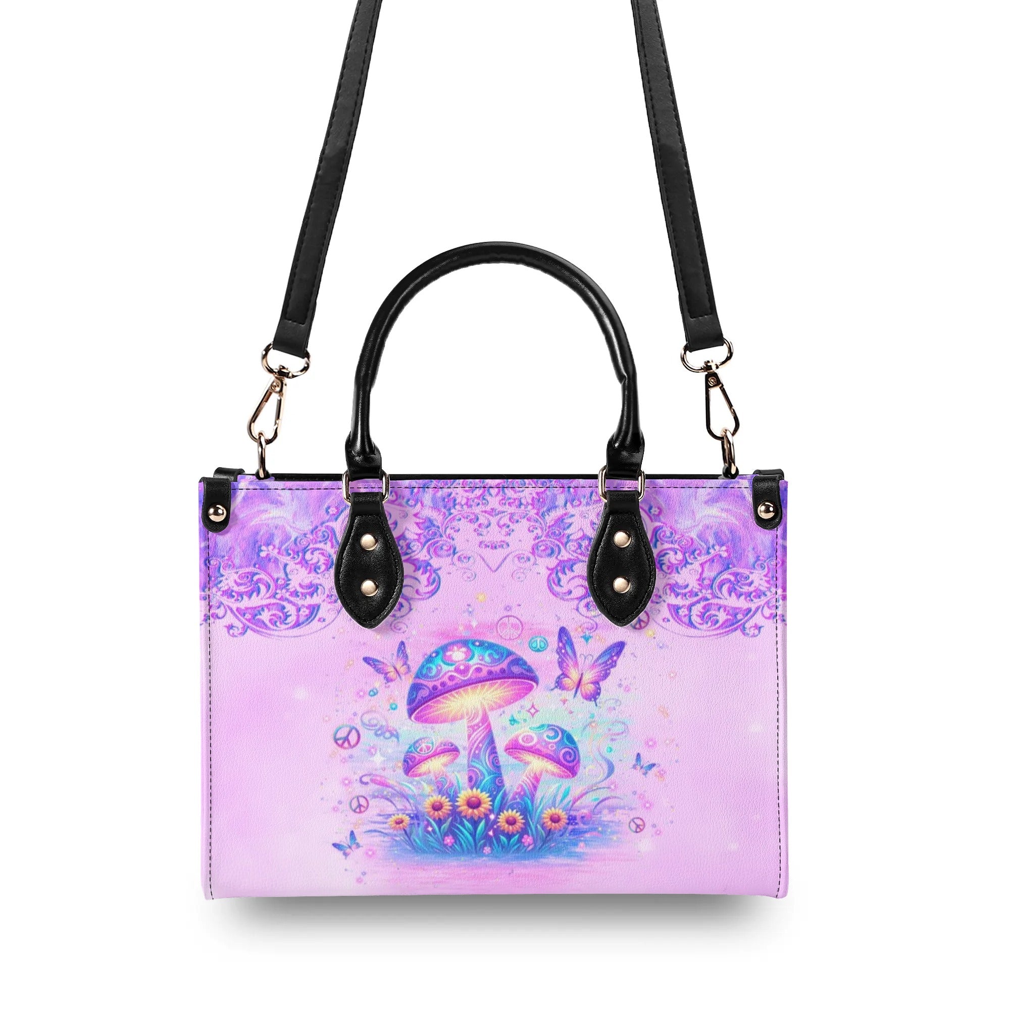 I BELIEVE THERE ARE ANGELS AMONG US LEATHER HANDBAG - YHLN2705241