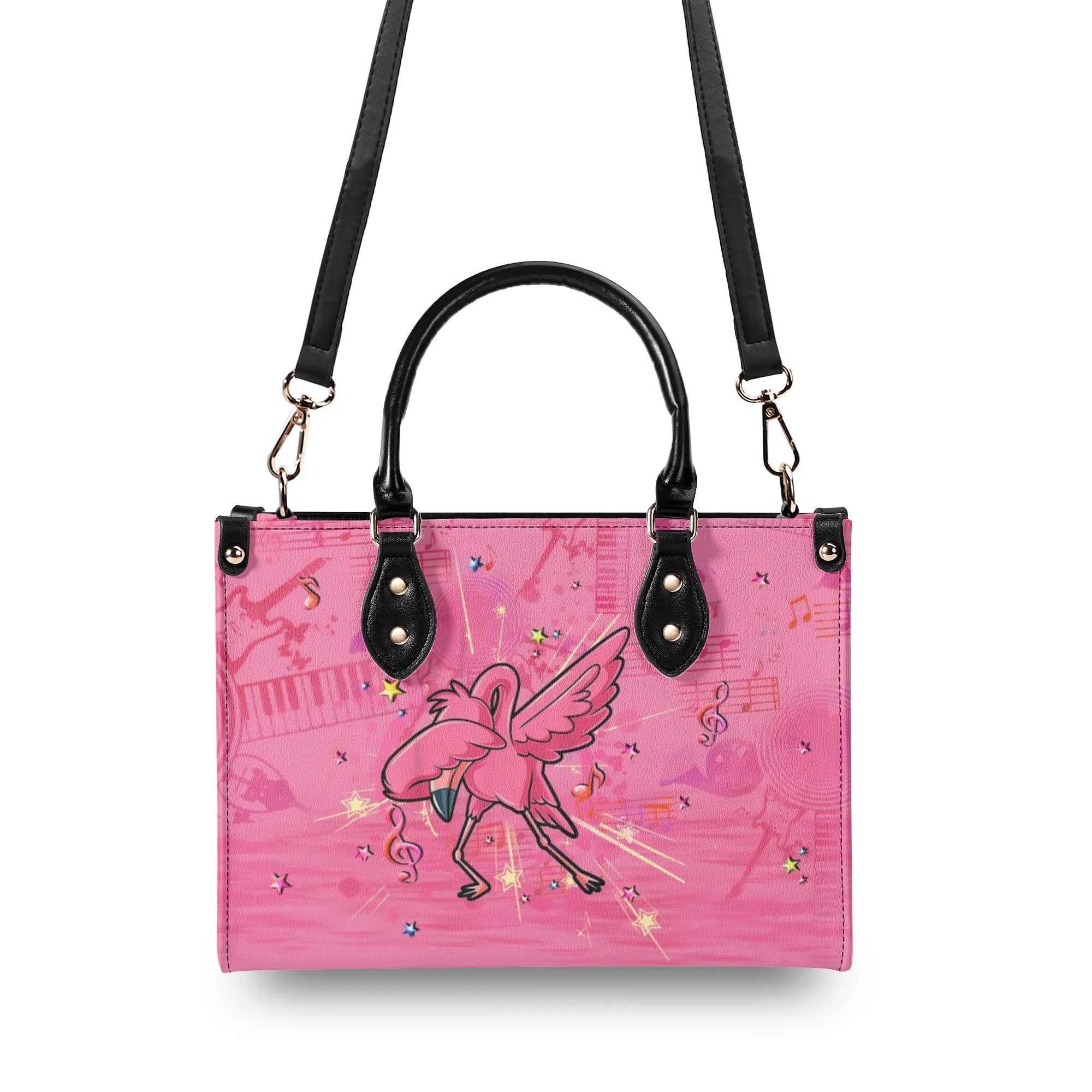 I AM WHO I AM FLAMINGO LEATHER HANDBAG - YHLT2907242