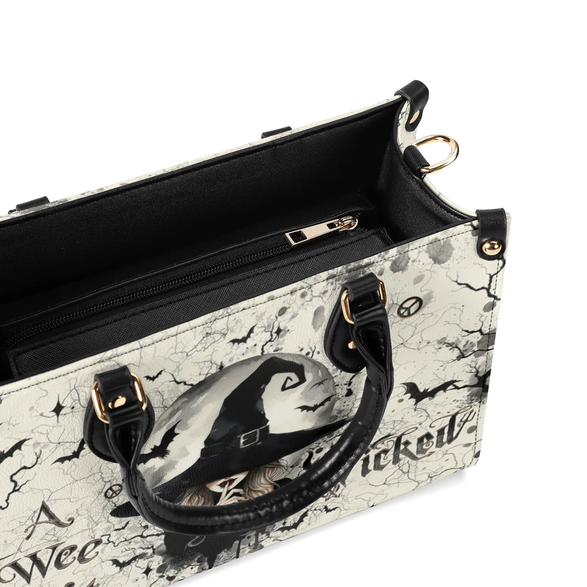 A WEE BIT WICKED HALLOWEEN LEATHER HANDBAG - YHLT2609242