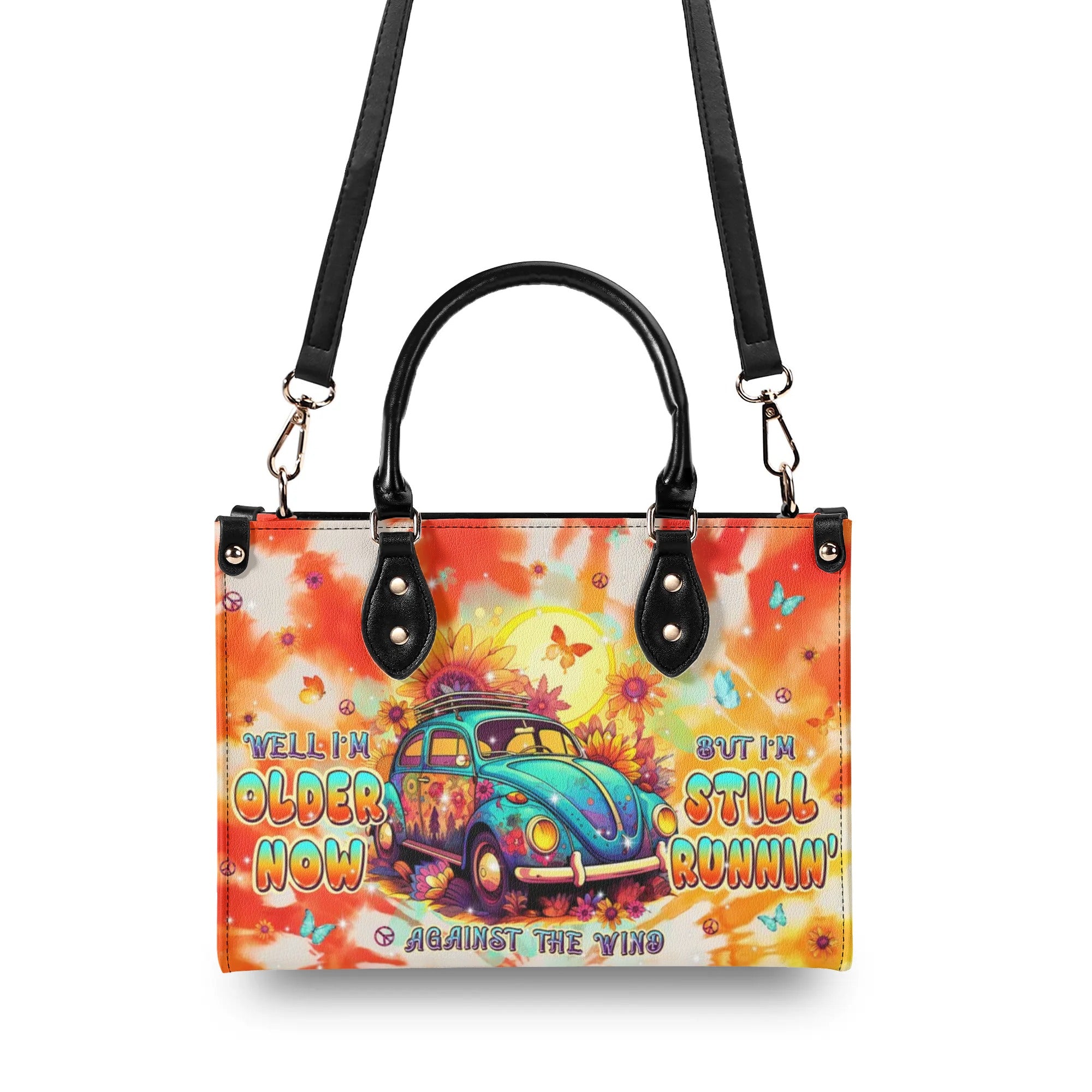 RUNNING AGAINST THE WIND CAR TIE DYE LEATHER HANDBAG - TLPQ3008241