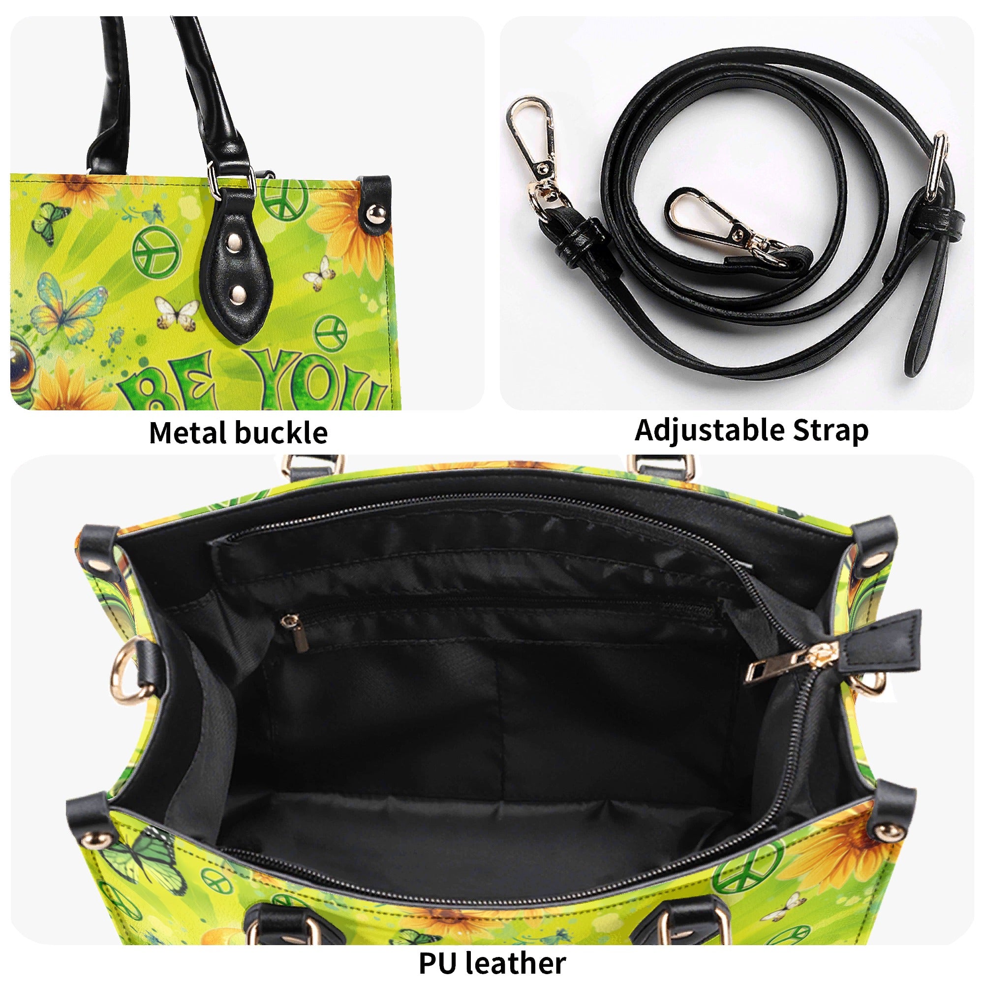 BE YOU THE WORLD WILL ADJUST FROG TIE DYE LEATHER HANDBAG - TYQY0401255