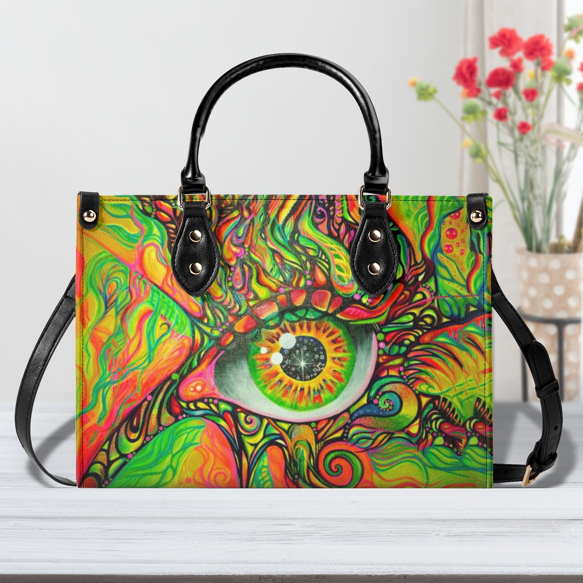 HIPPIE EYE LEATHER HANDBAG - YHHN1710244