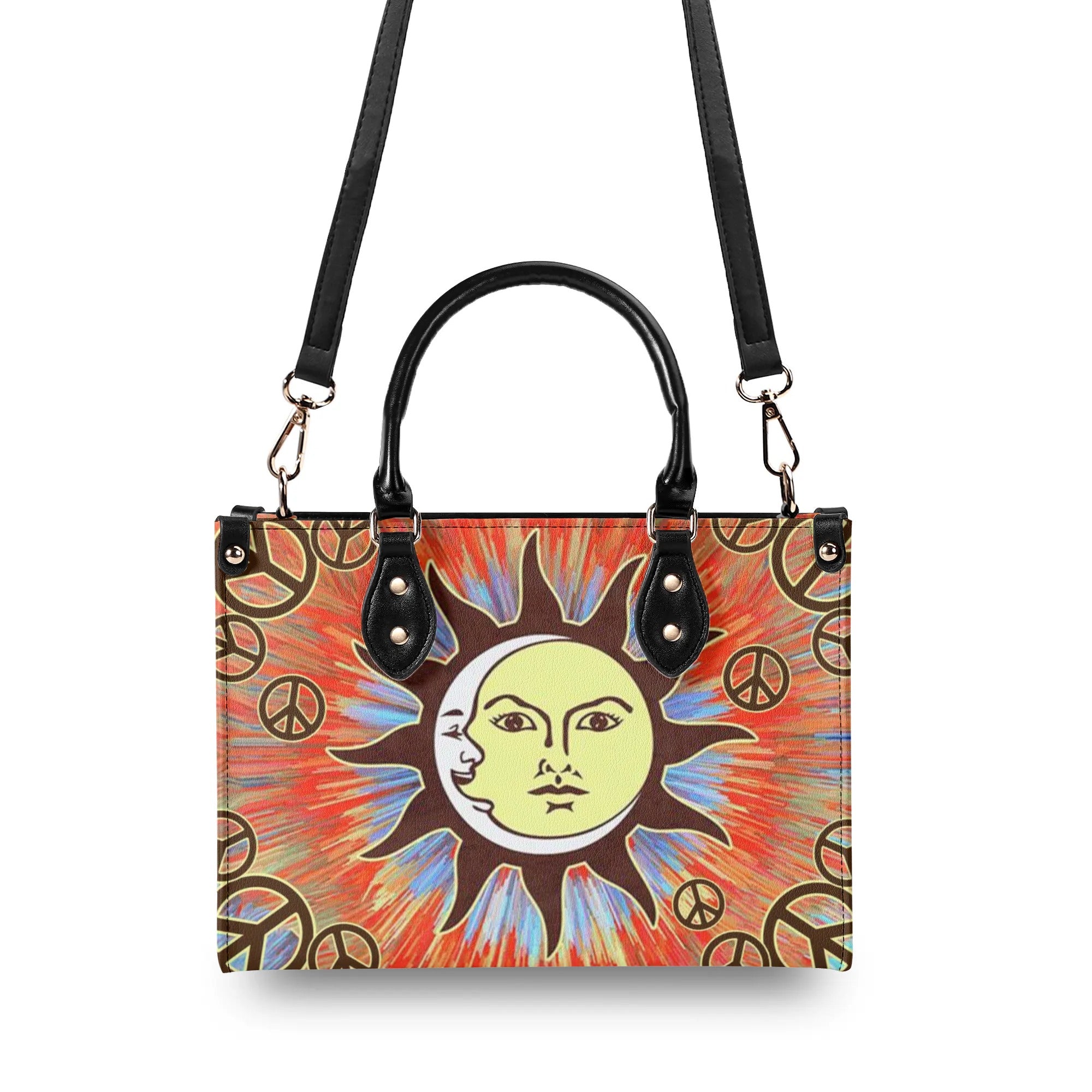 SUN MOON LEATHER HANDBAG - YHHN1807242