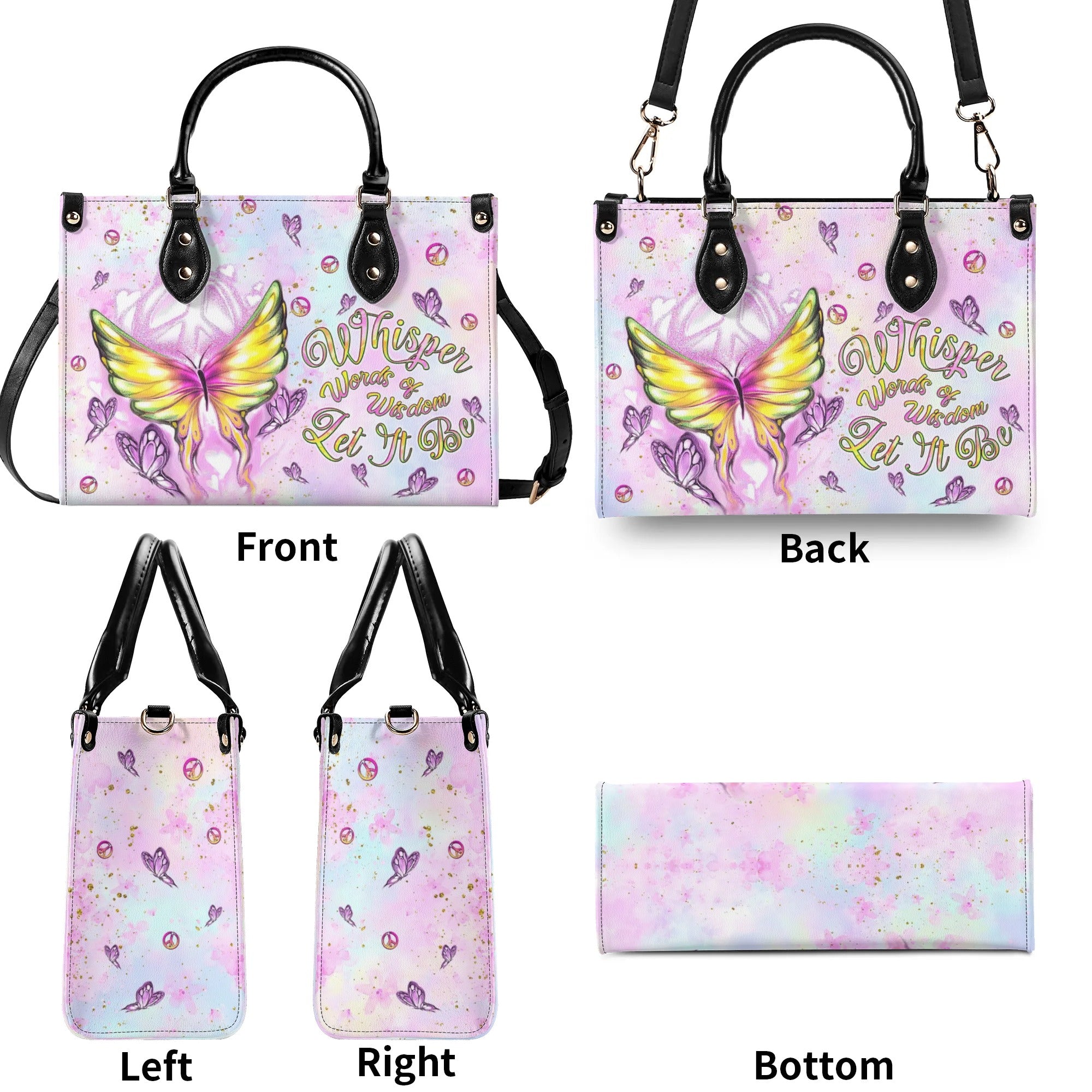 WHISPER WORDS OF WISDOM BUTTERFLY LEATHER HANDBAG - TLNT0710245