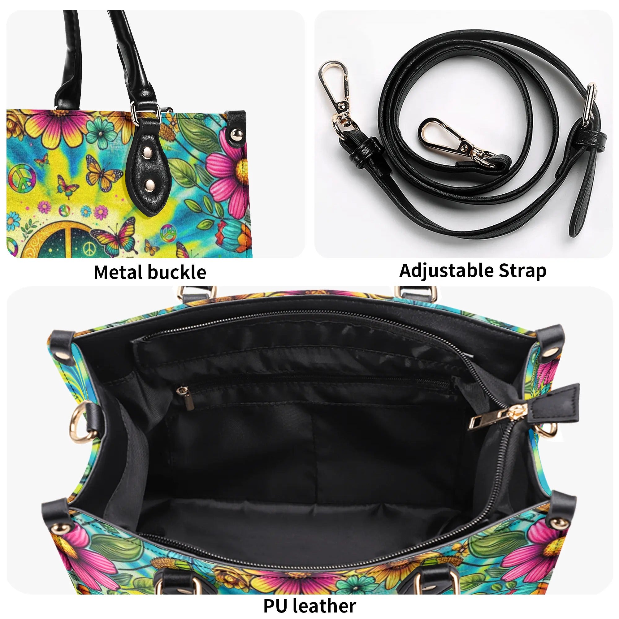 RUNNING AGAINST THE WIND TIE DYE LEATHER HANDBAG - TLNO0110245