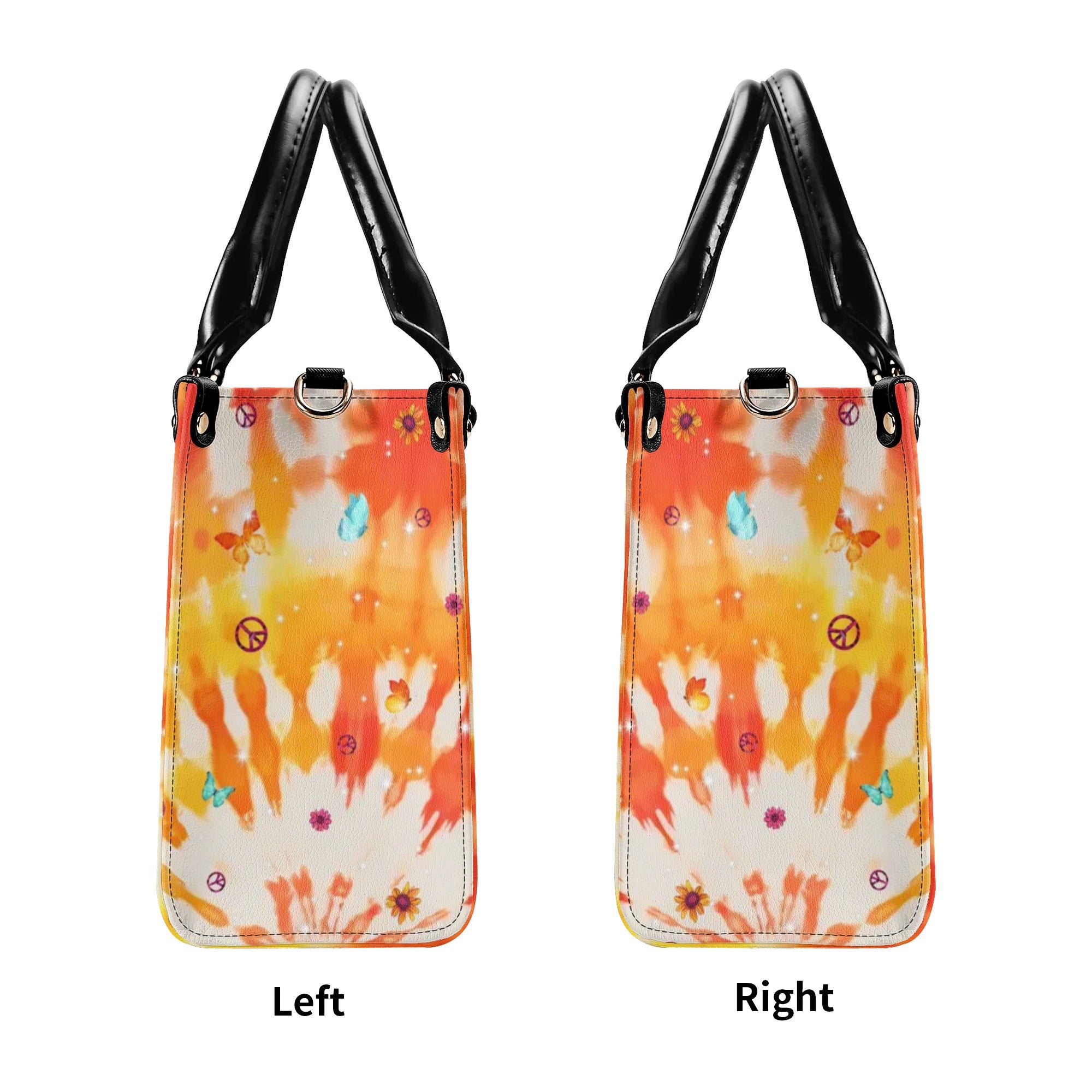 RUNNING AGAINST THE WIND CAR TIE DYE LEATHER HANDBAG - TLPQ3008241